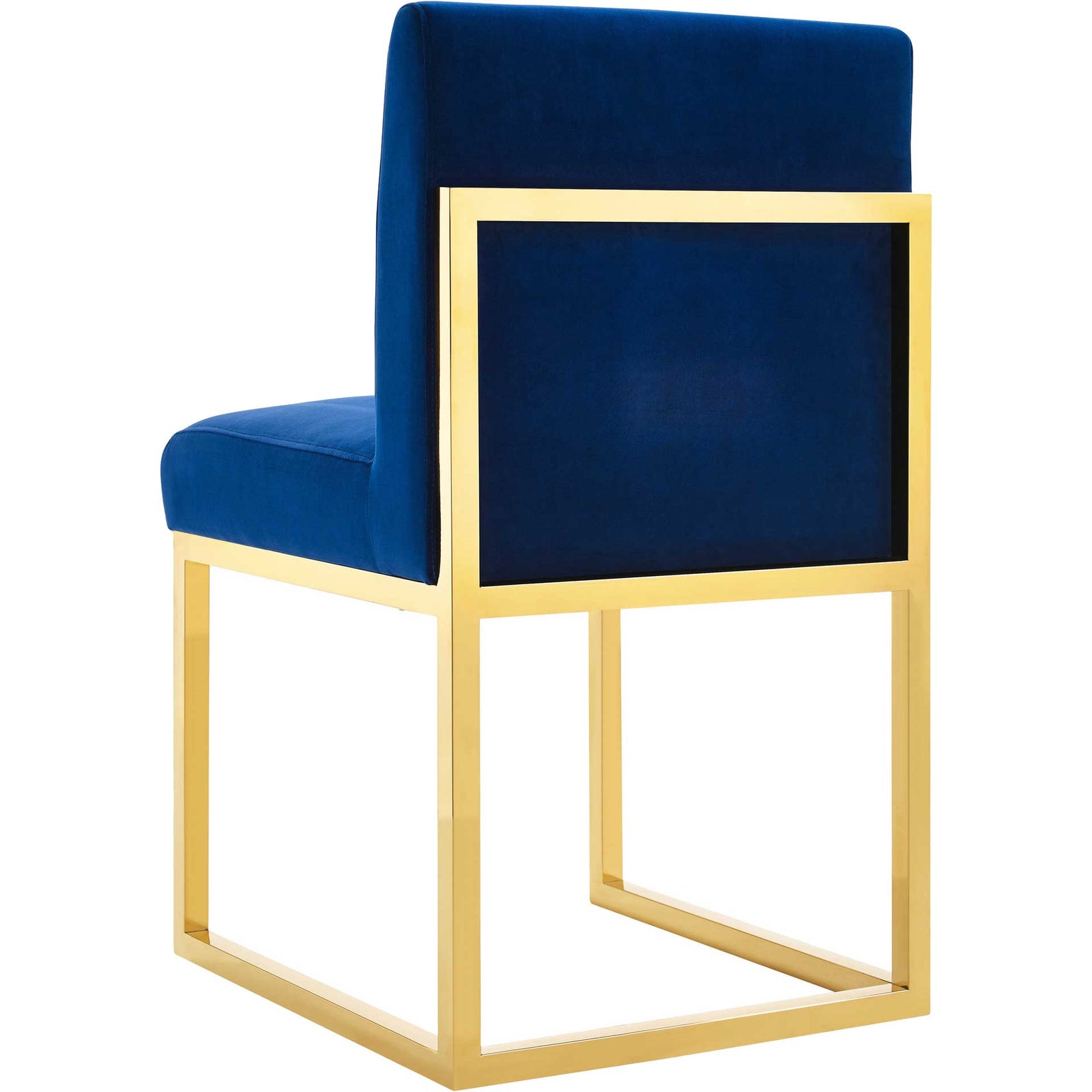 Halyn Velvet Chair Navy