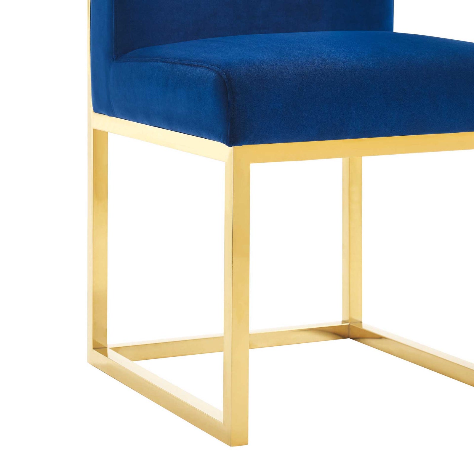 Halyn Velvet Chair Navy