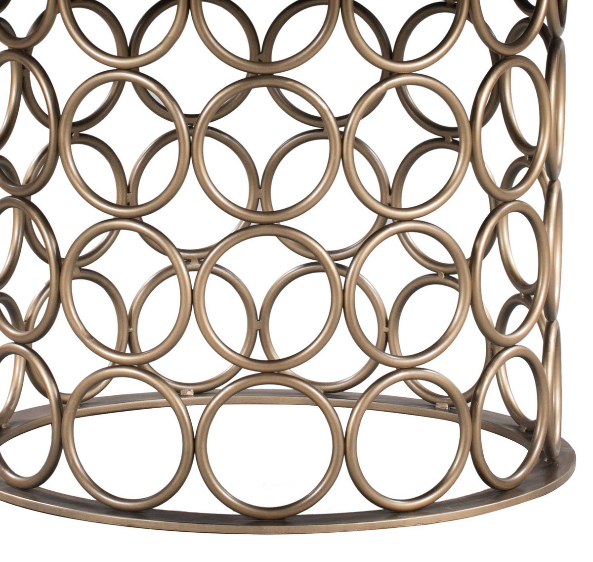 Vada Brass Round Dining Table Black/Brass