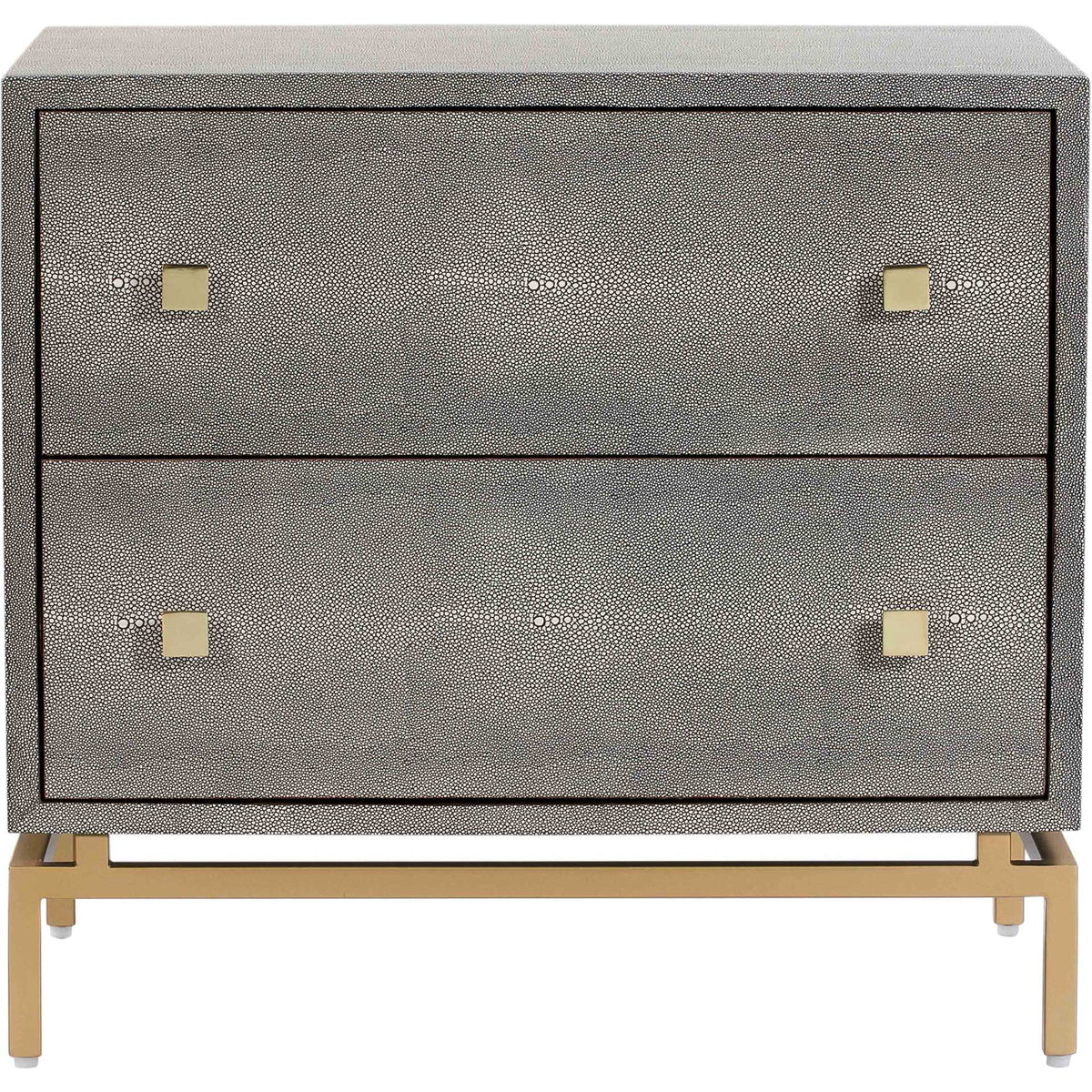 Pedro Shagreen Nightstand Gray