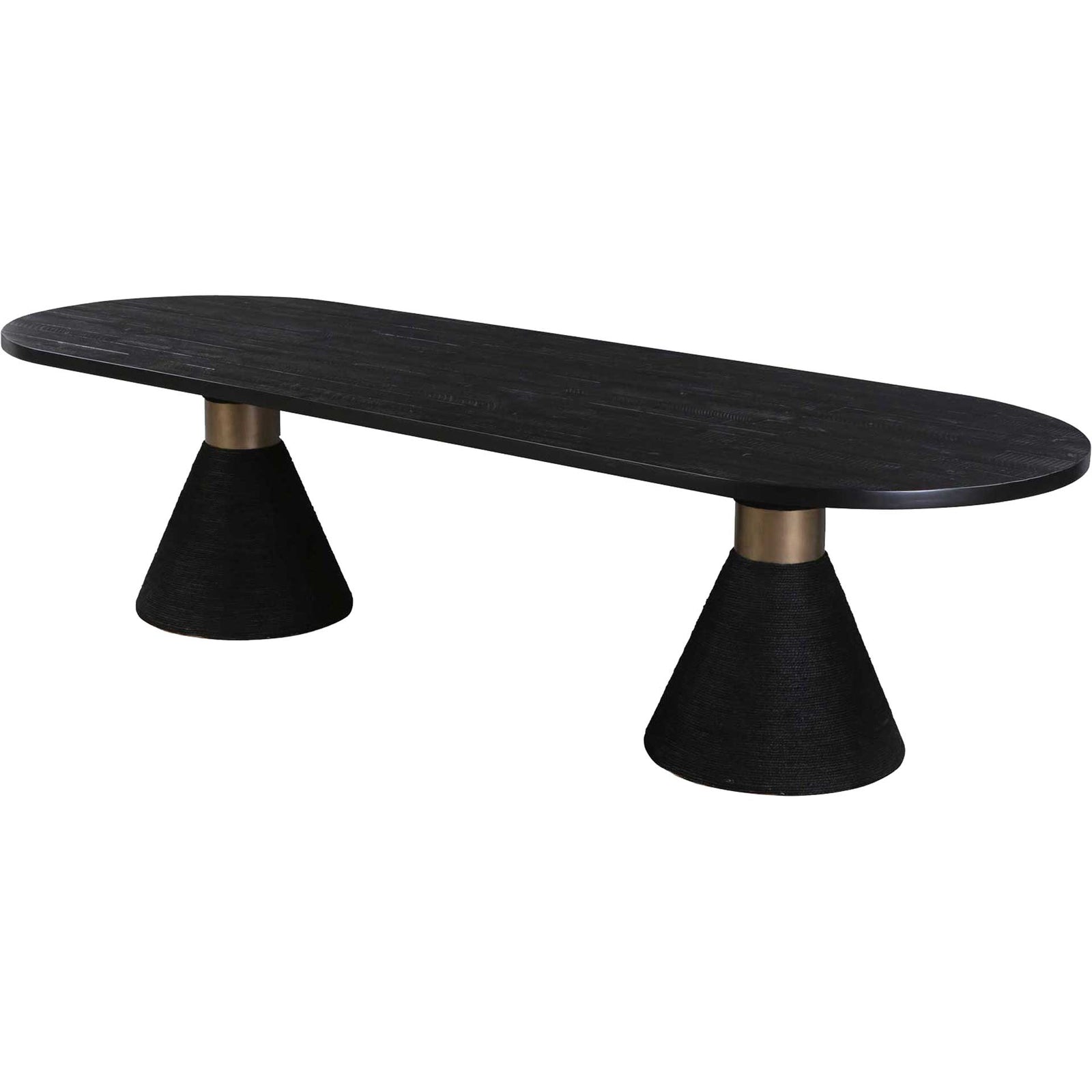 Riley Rope Oval Table Black