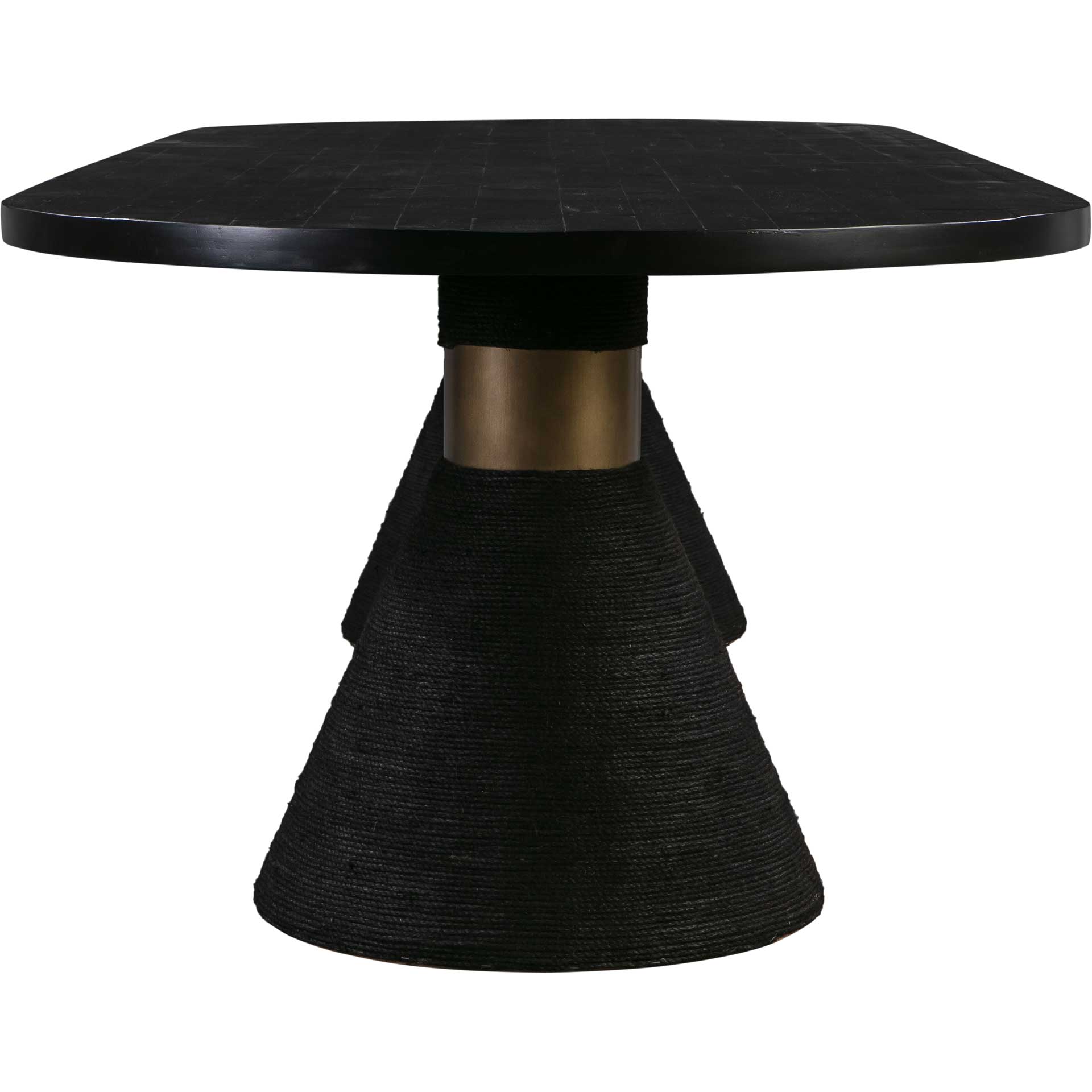 Riley Rope Oval Table Black