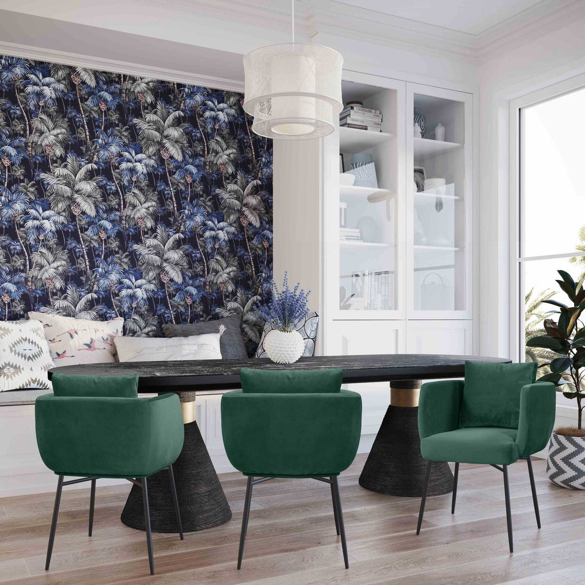 Riley Rope Oval Table Black