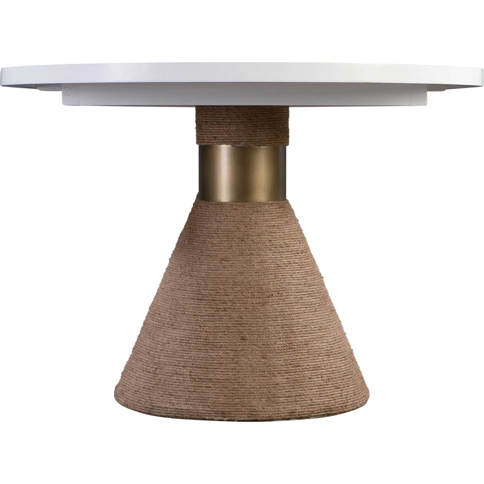 Riley Rope Oval Table White/Natural