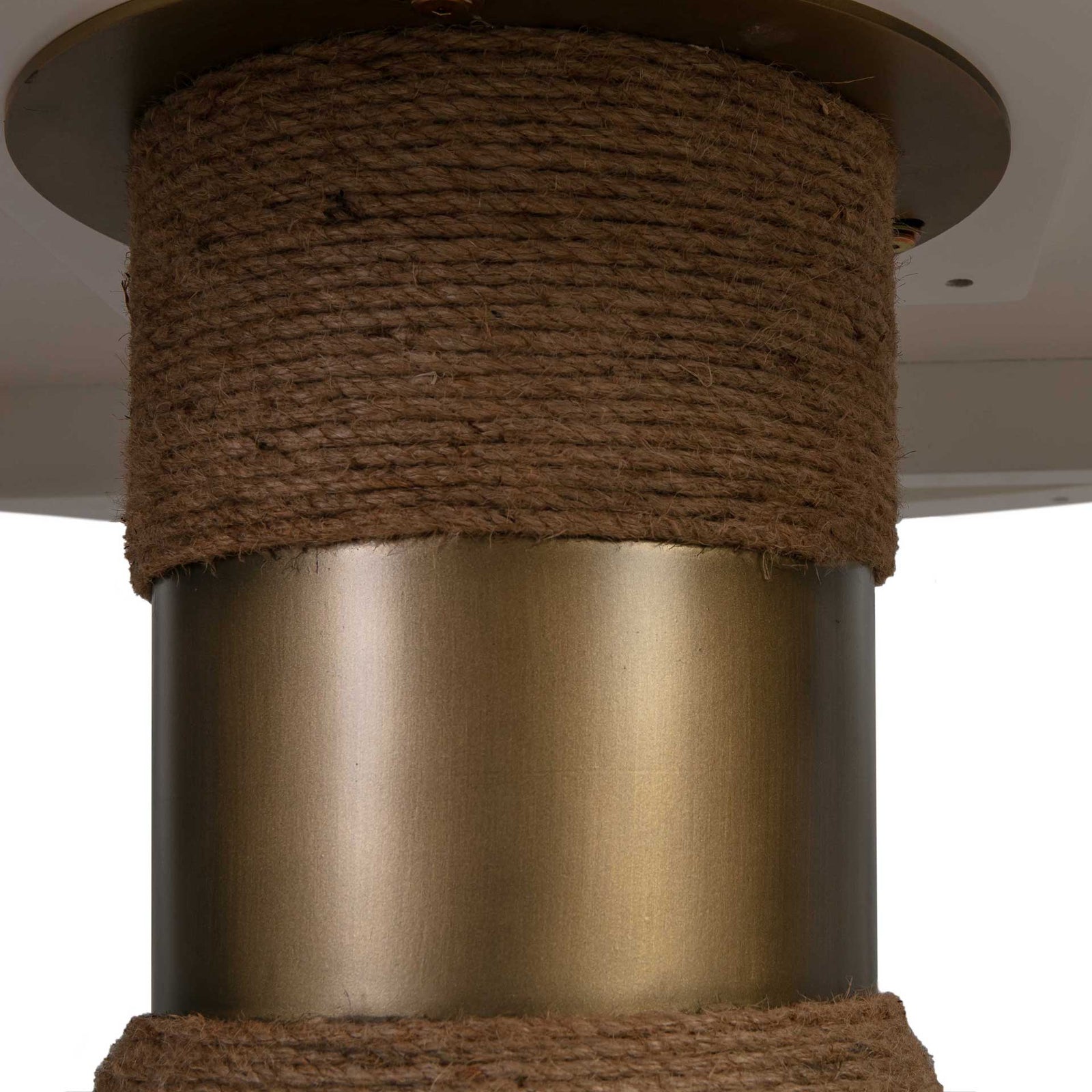 Riley Natural Rope Round Table White