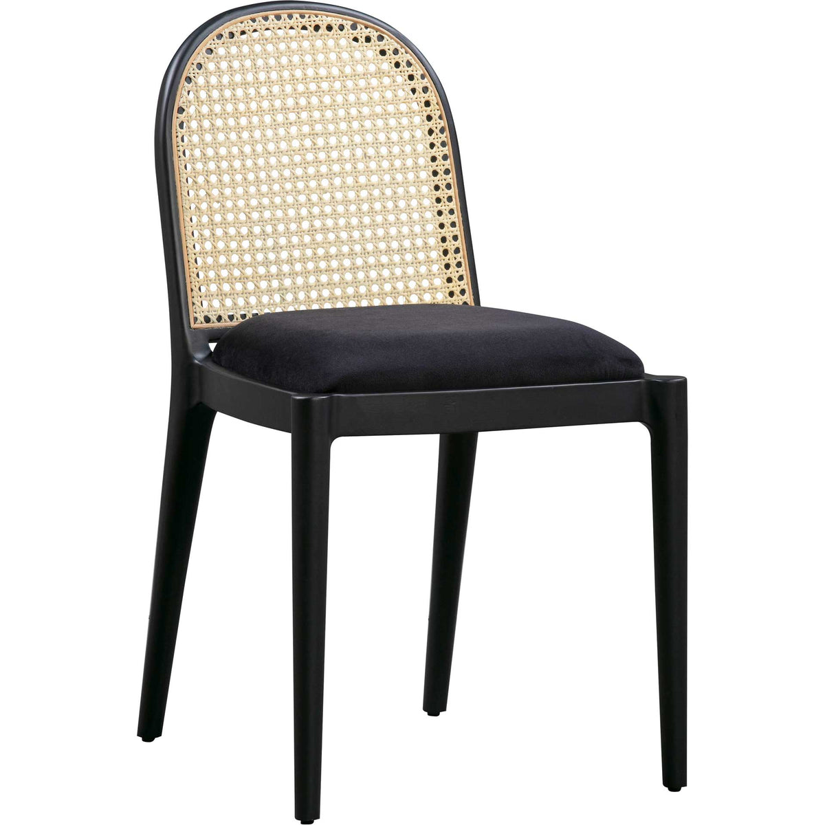 Kory Cane Dining Chair Black