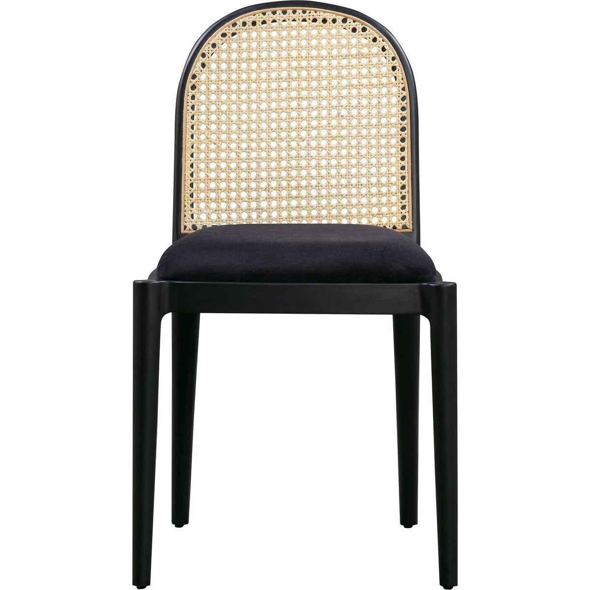 Kory Cane Dining Chair Black