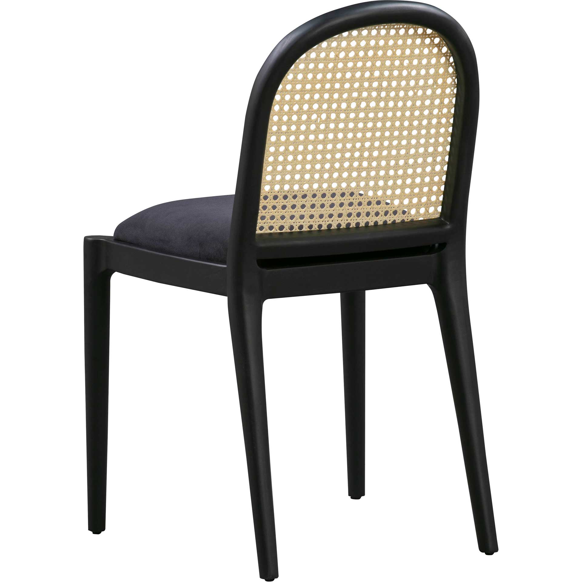 Kory Cane Dining Chair Black