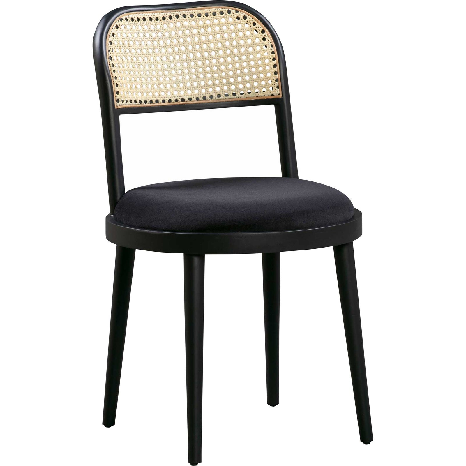 Brandon Cane Dining Chair Black