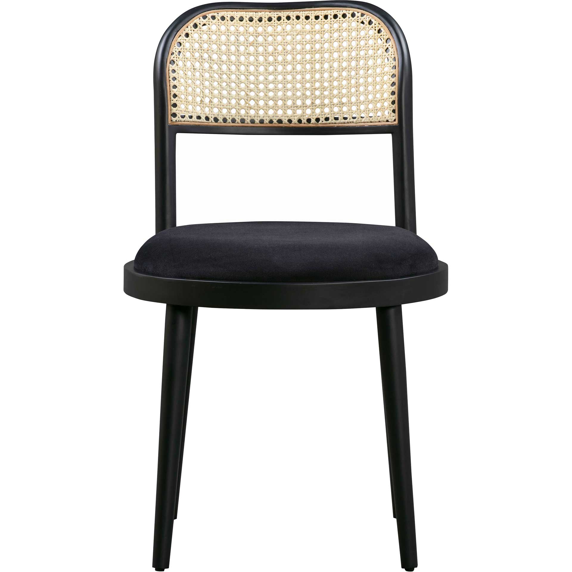 Brandon Cane Dining Chair Black