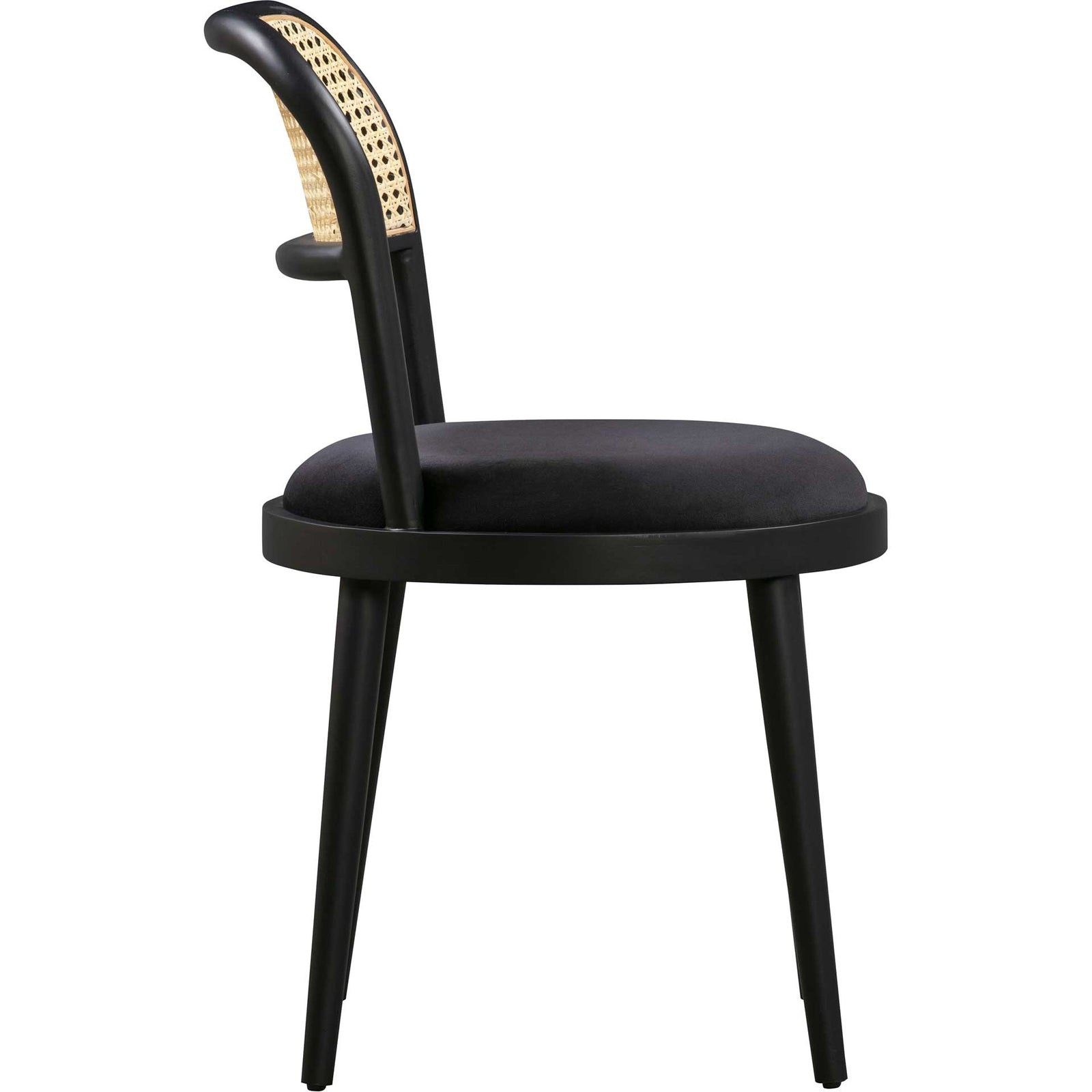 Brandon Cane Dining Chair Black