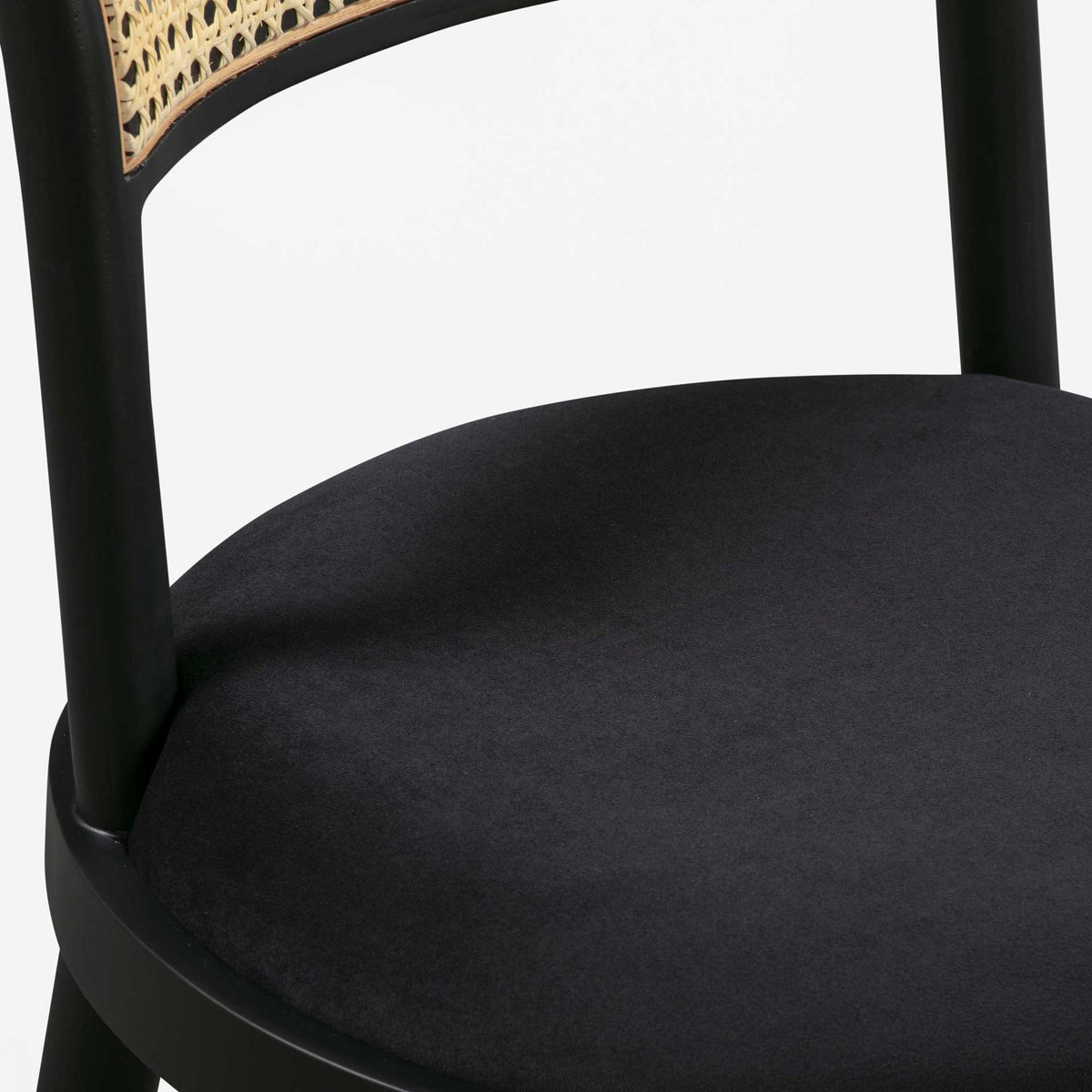 Brandon Cane Dining Chair Black