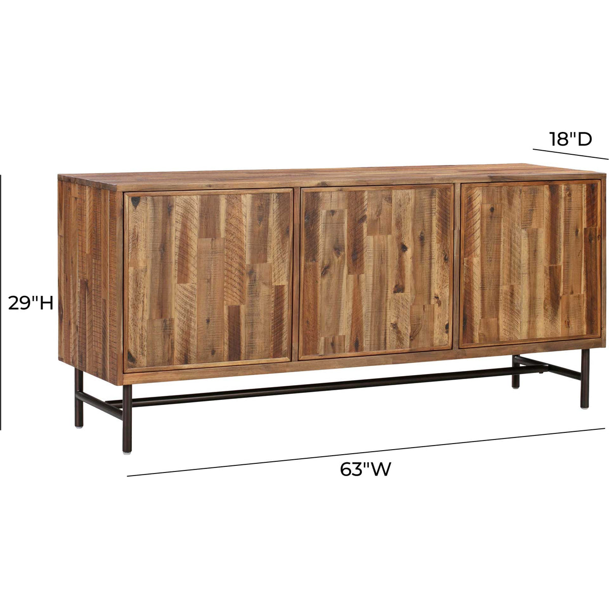 Boston Wooden Buffet Brown