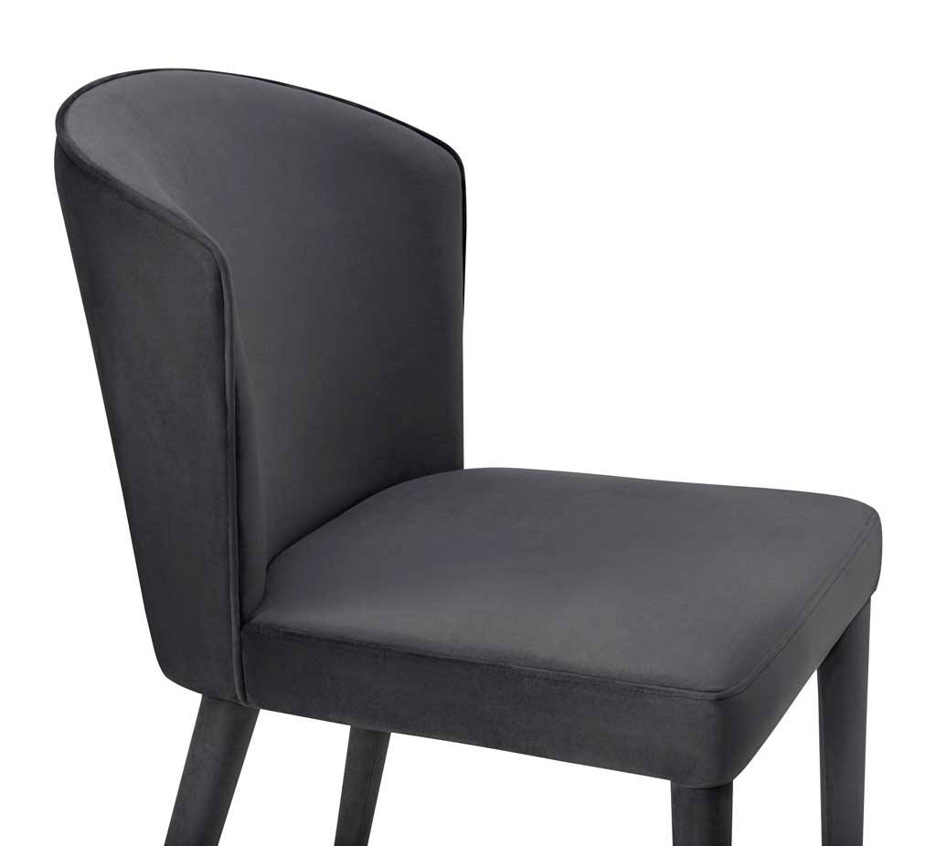 Mason Velvet Chair Gray