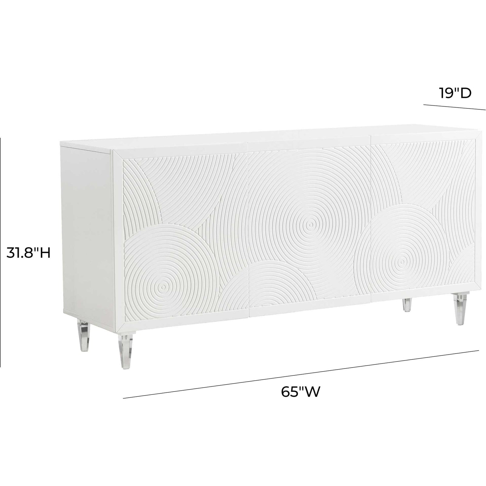 Kaiya Lacquer Buffet White