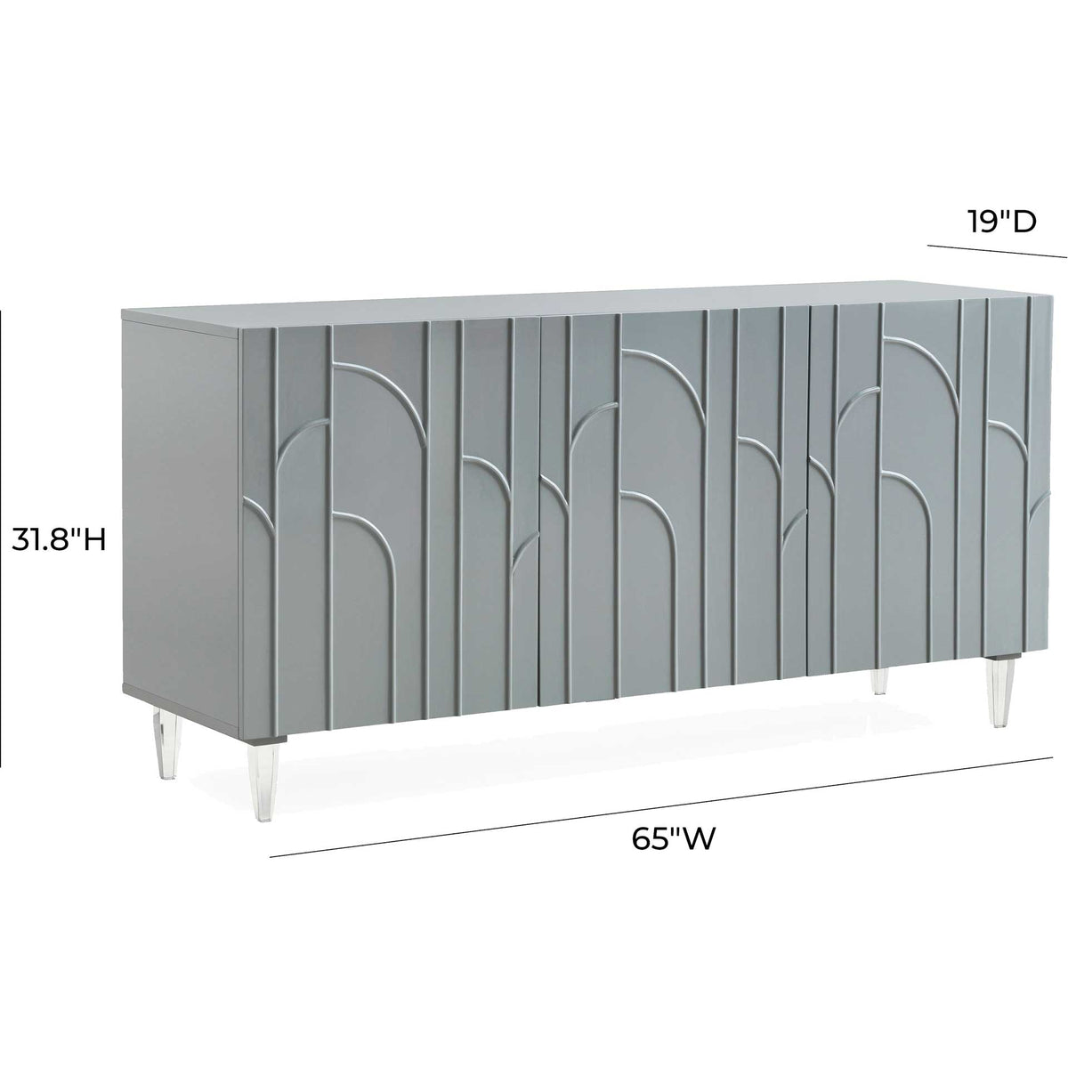 Deion Lacquer Buffet Gray