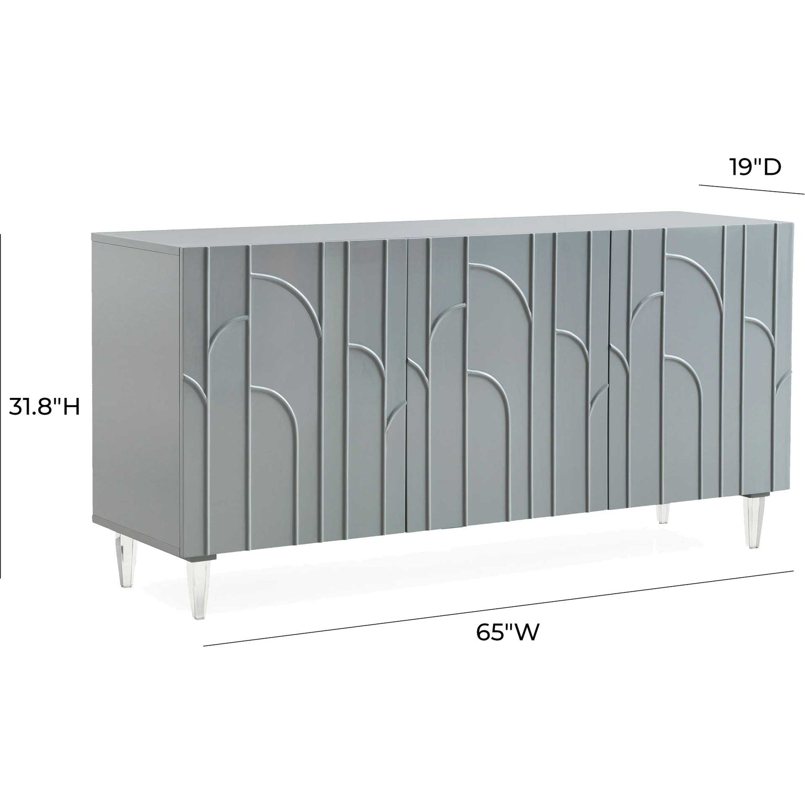 Deion Lacquer Buffet Gray