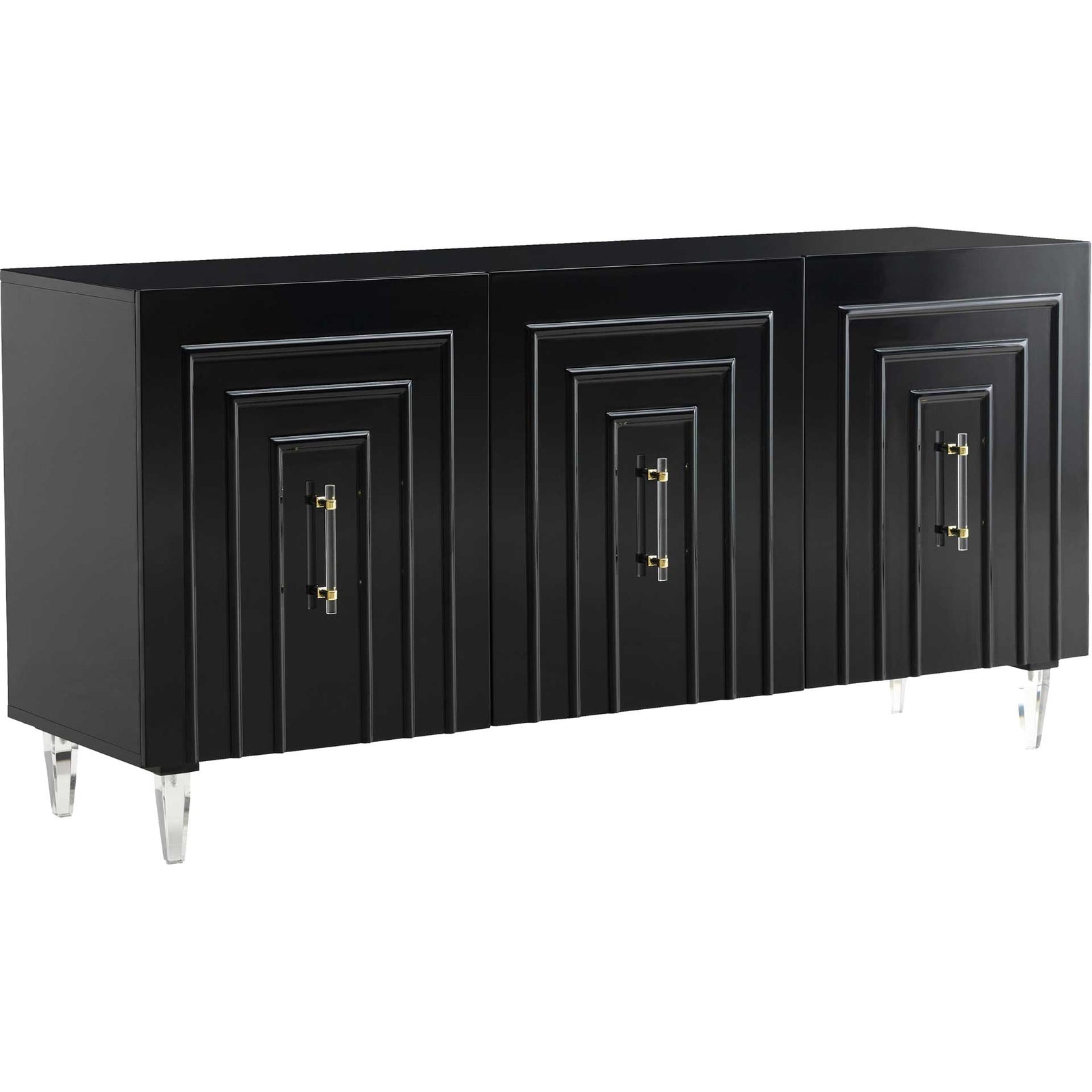 Faryn Lacquer Buffet Black