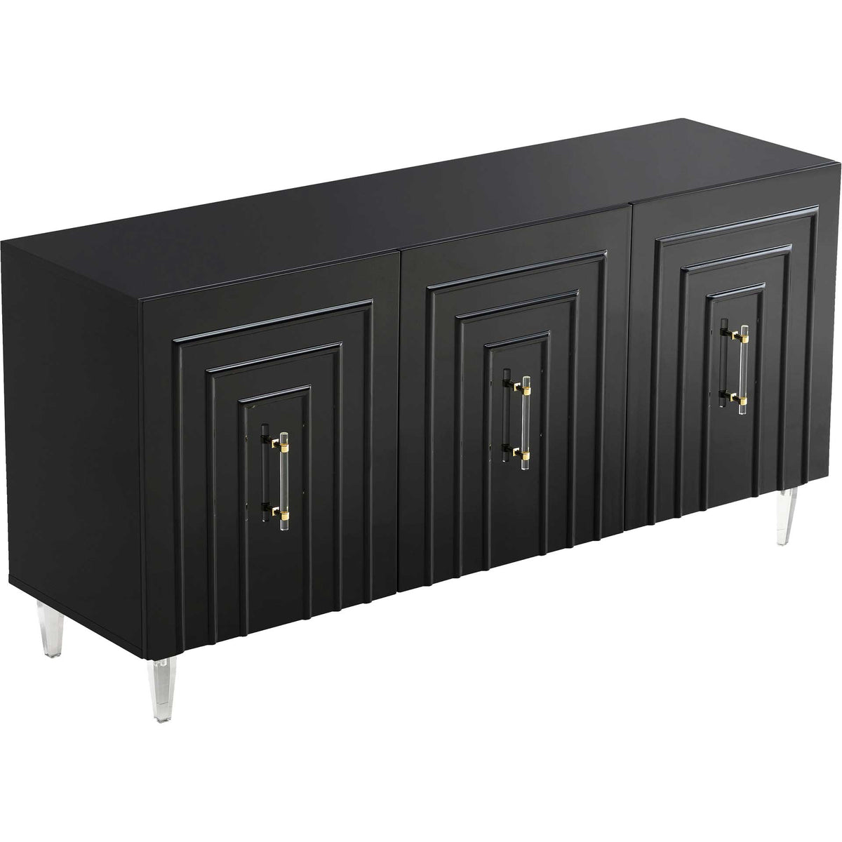 Faryn Lacquer Buffet Black