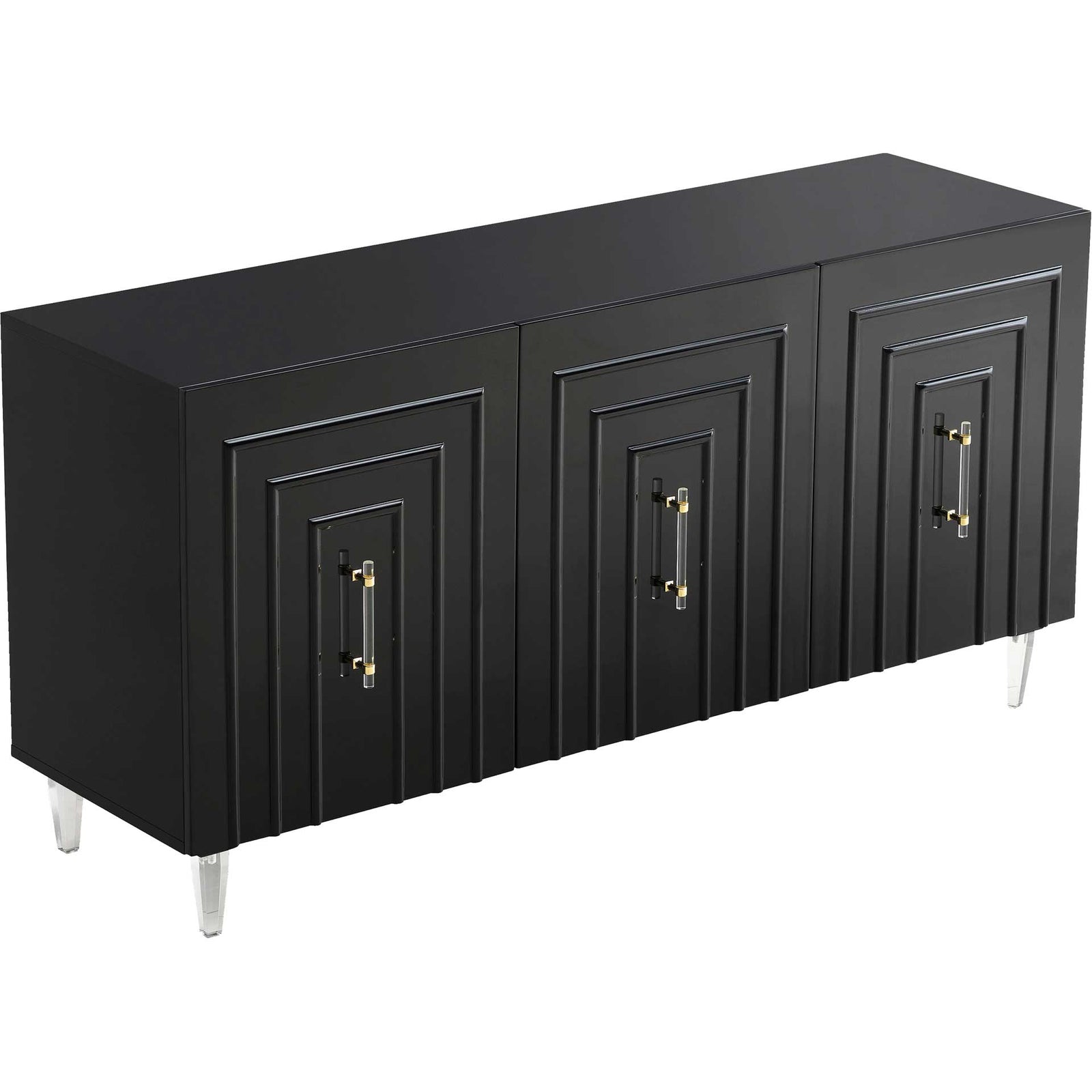 Faryn Lacquer Buffet Black