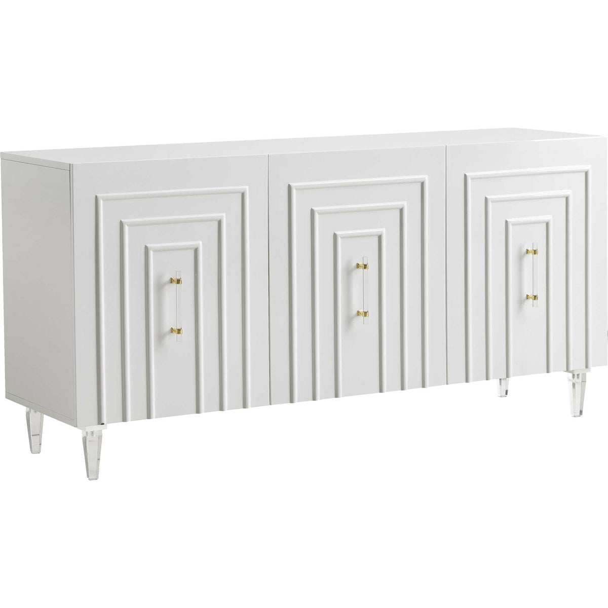 Faryn Lacquer Buffet White