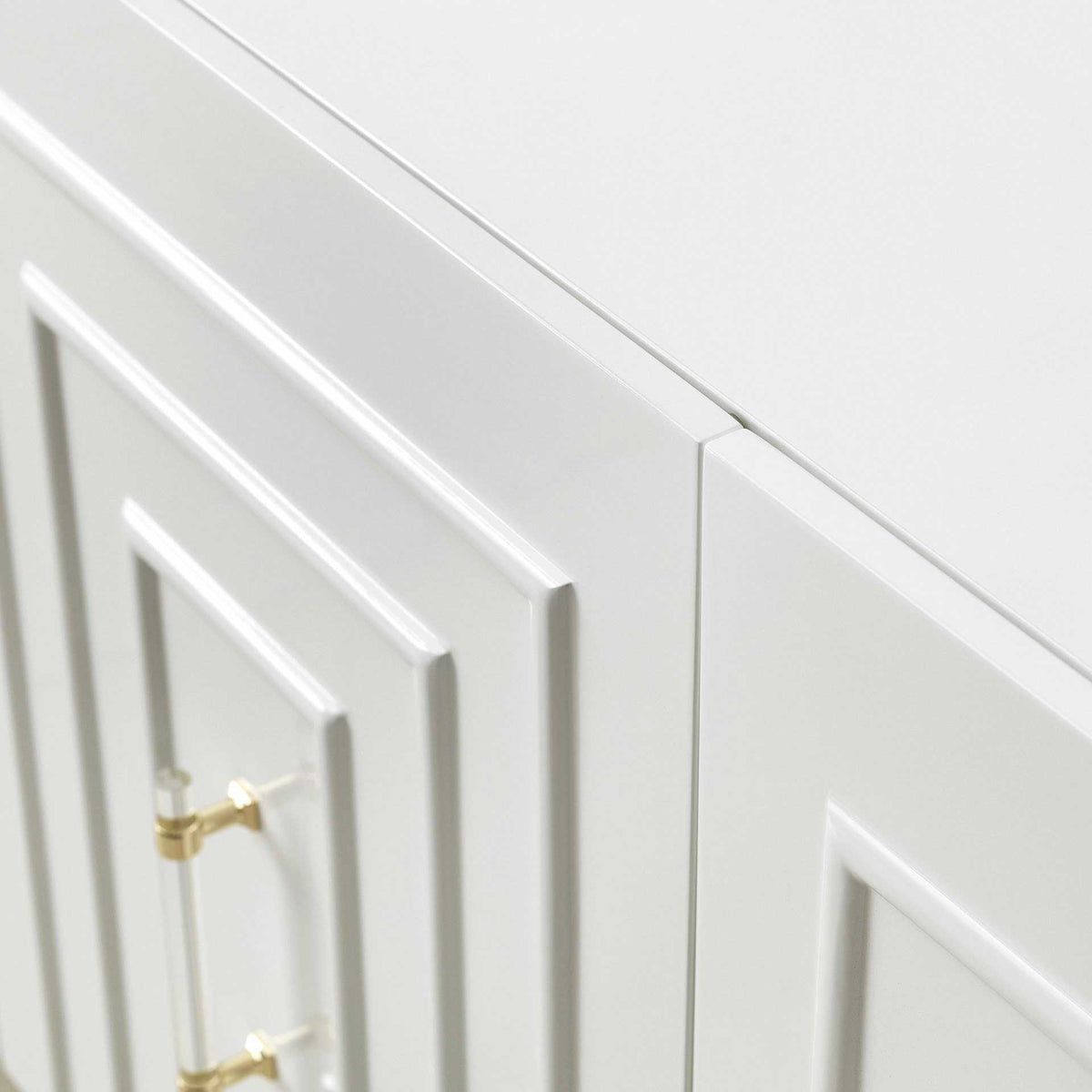 Faryn Lacquer Buffet White