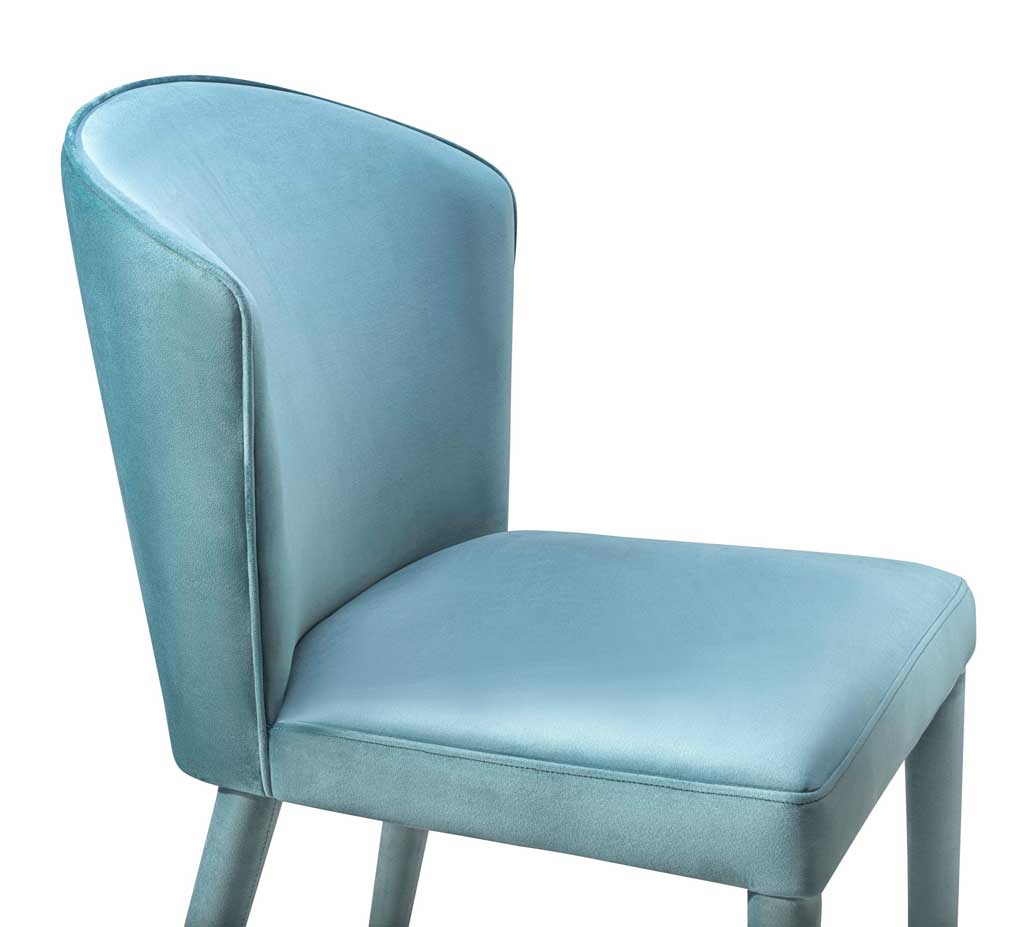 Mason Velvet Chair Sea Blue