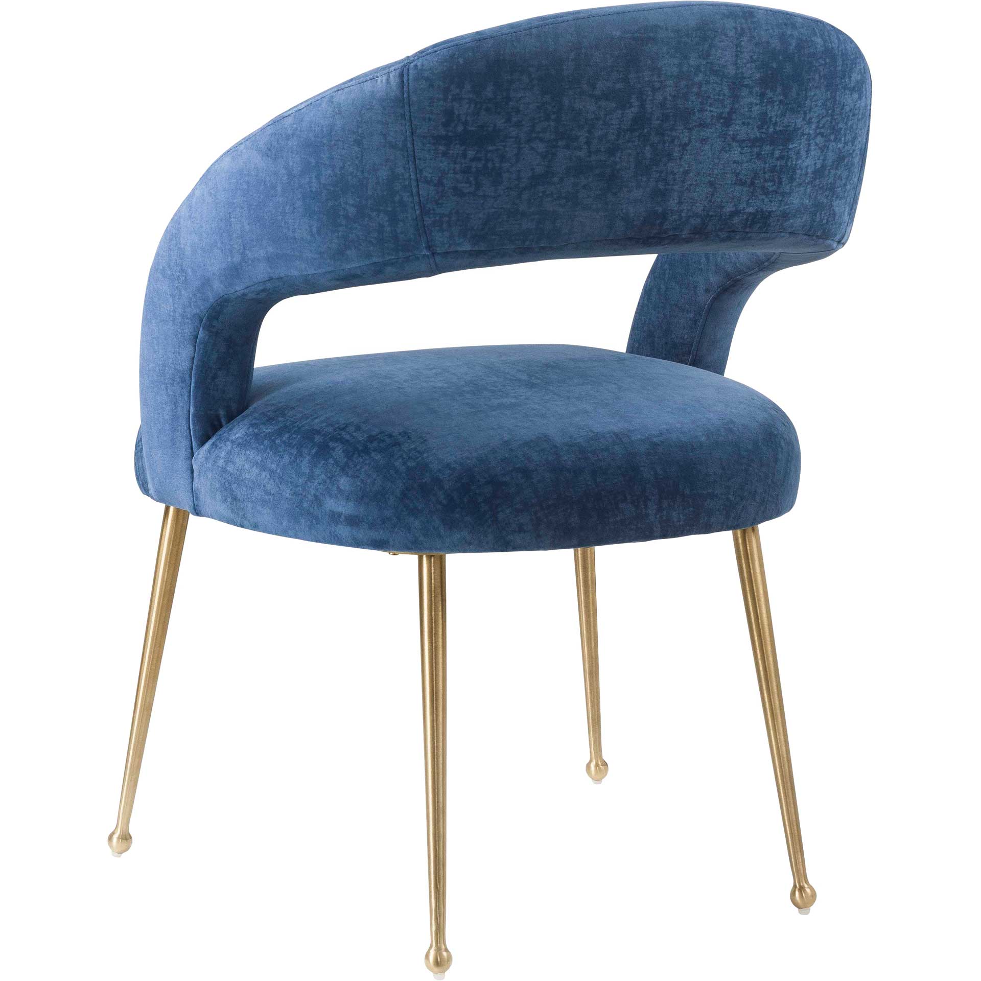 Rodgers Velvet Dining Chair Navy