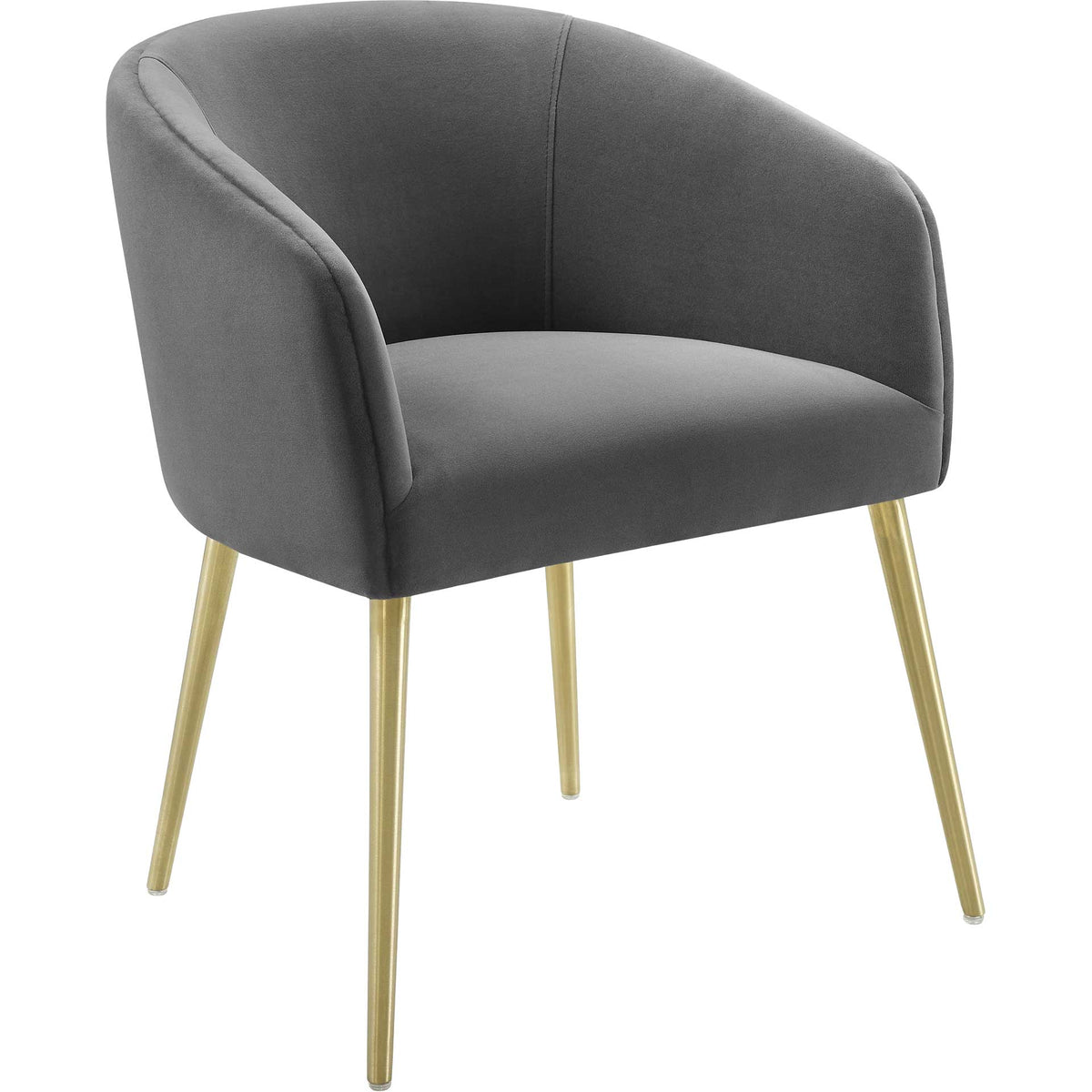 Arlette Velvet Dining Chair Gray