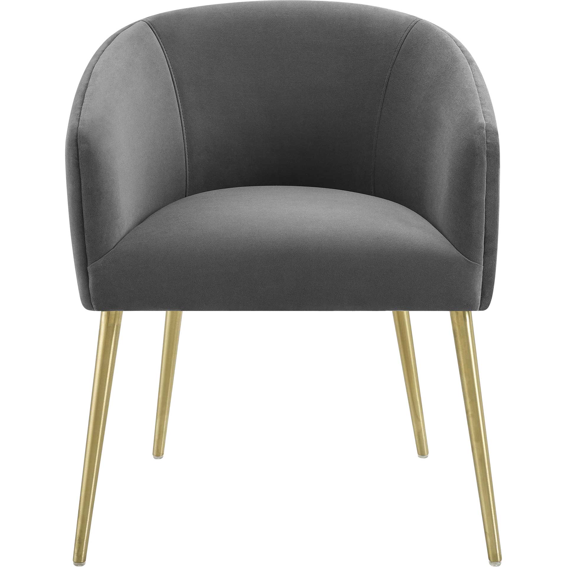 Arlette Velvet Dining Chair Gray