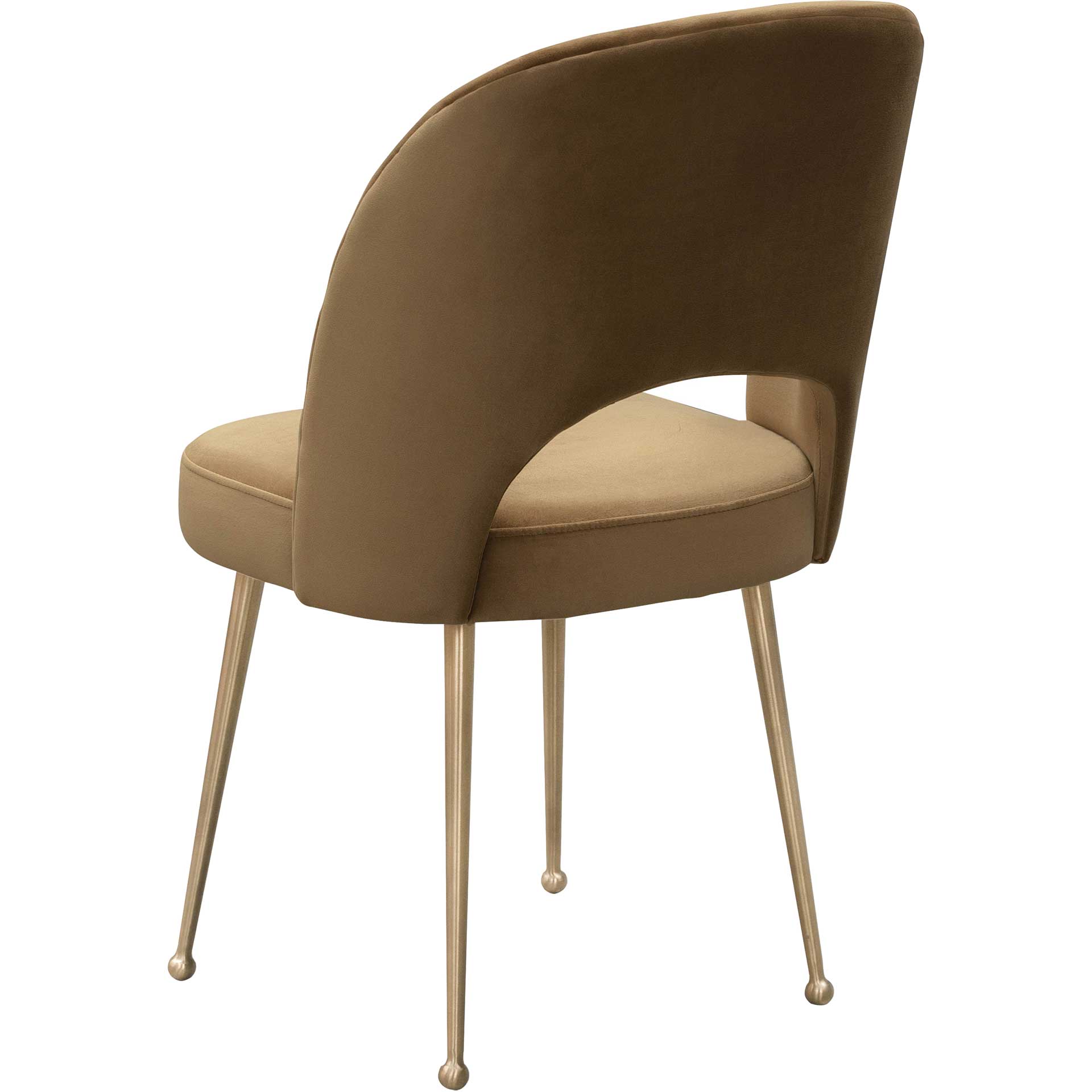 Swift Velvet Chair Cognac