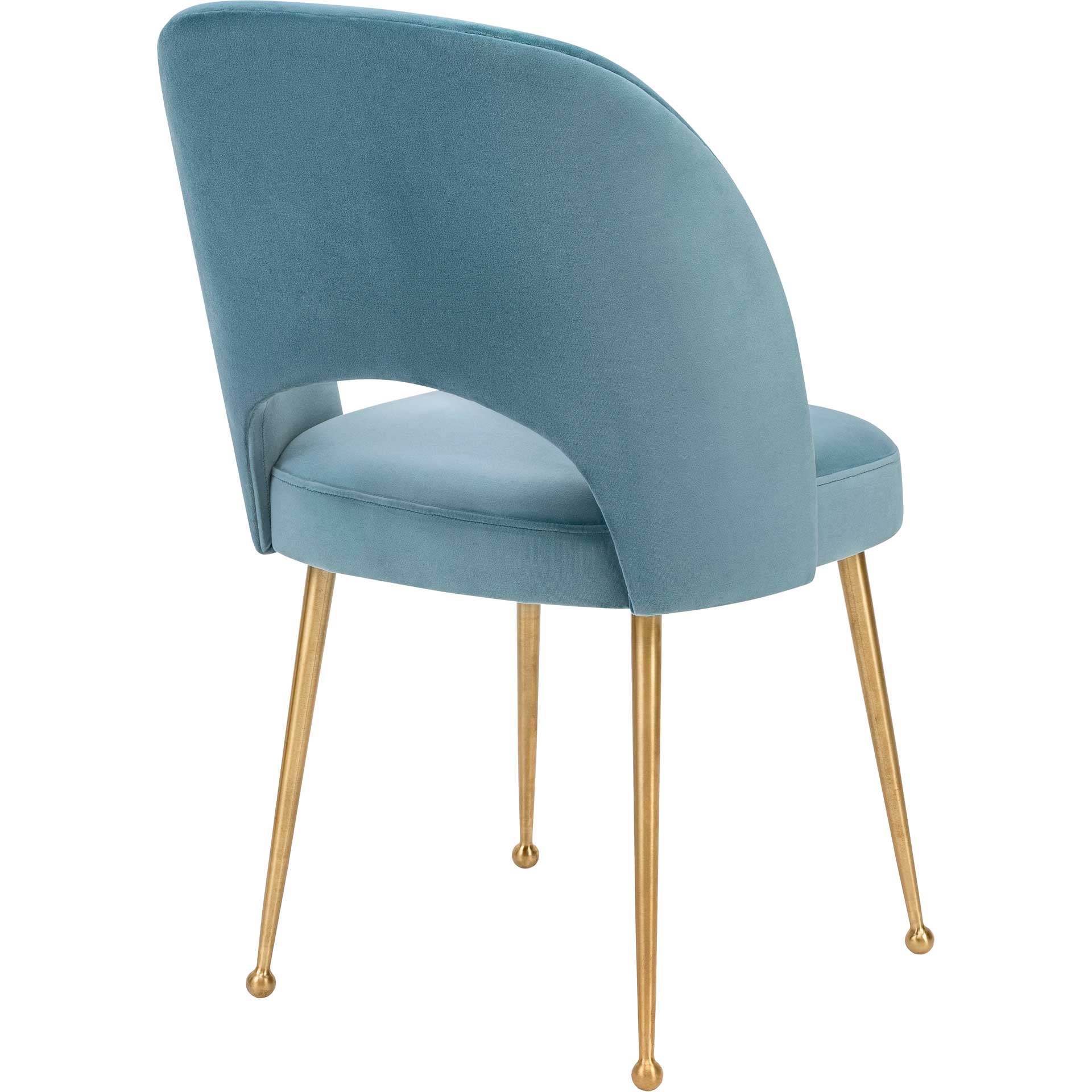 Swift Velvet Chair Blue