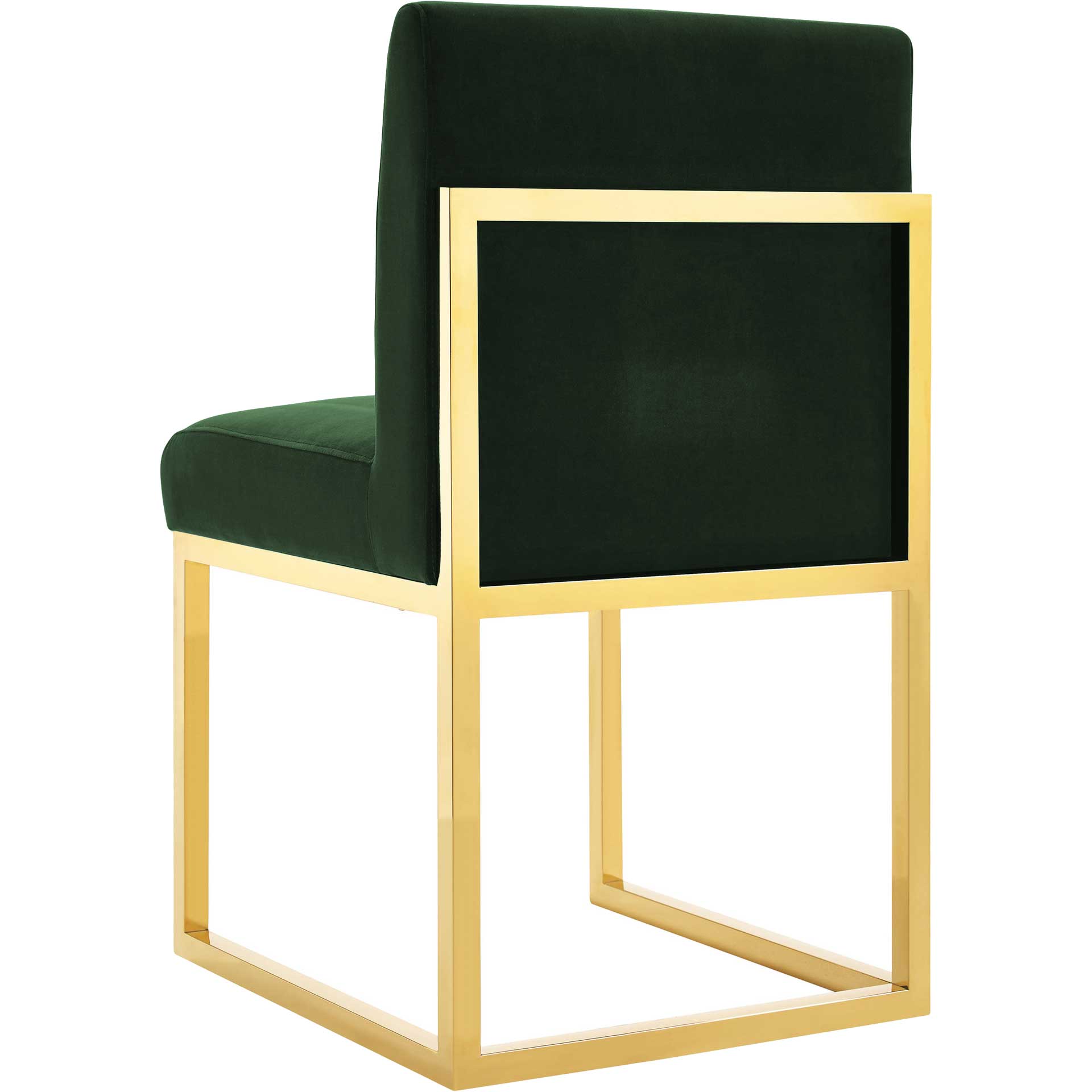 Halyn Velvet Chair Forest Green