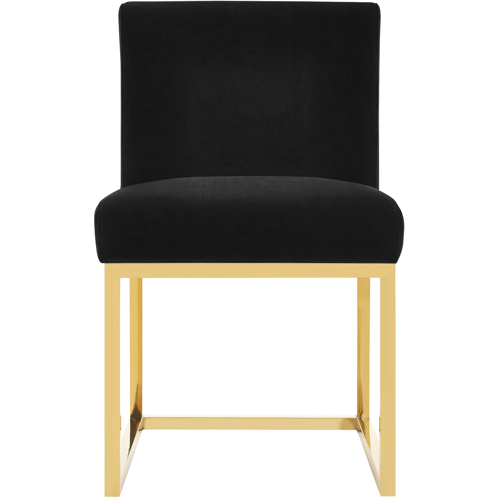Halyn Velvet Chair Black