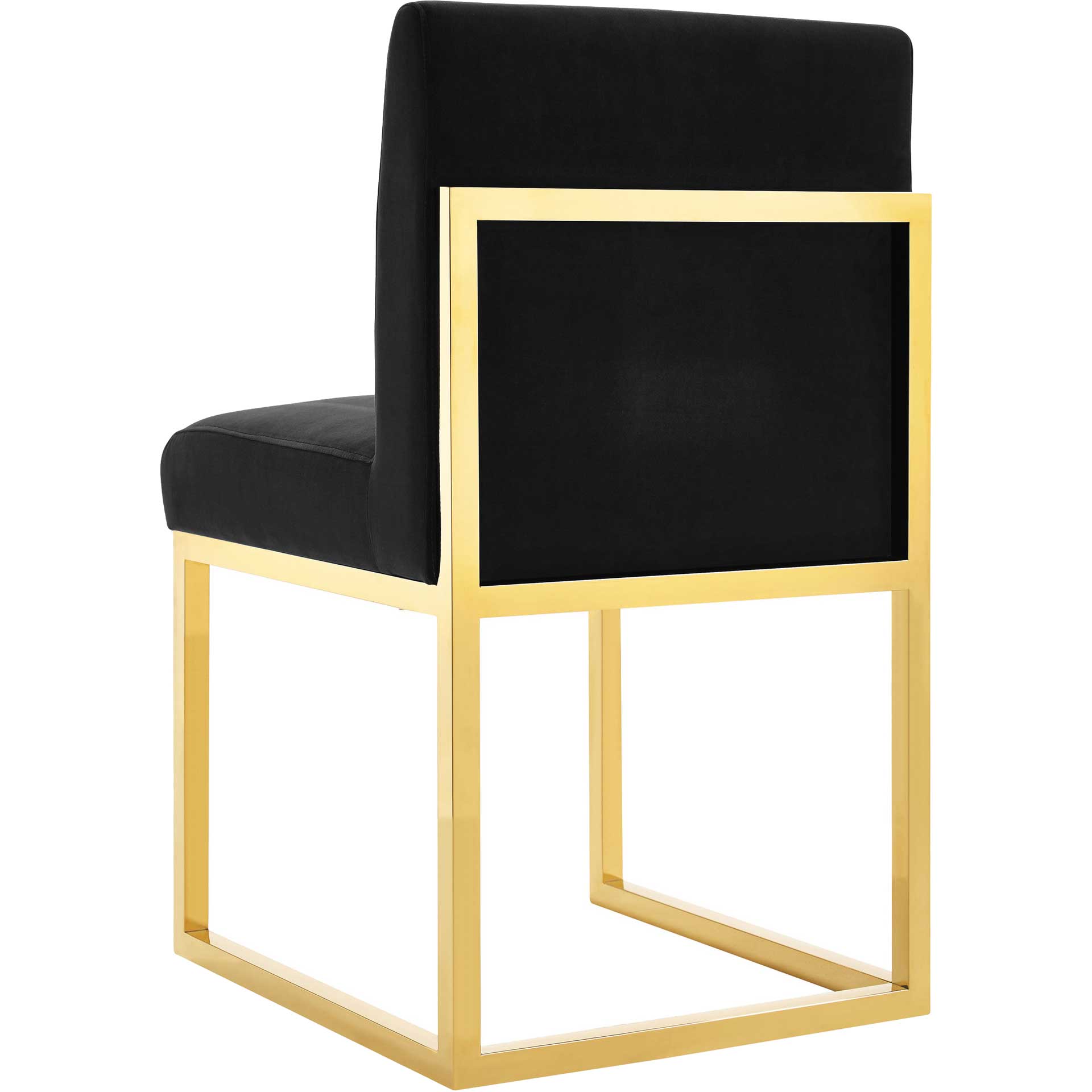 Halyn Velvet Chair Black