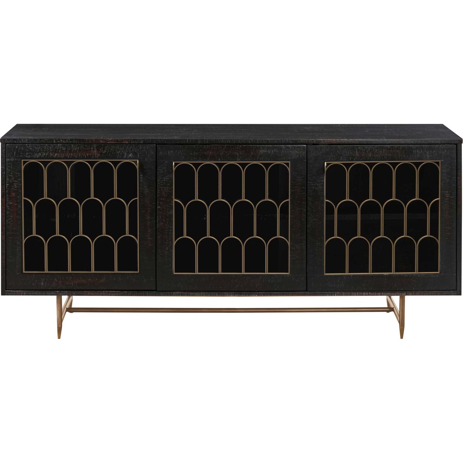 Gershwin Wood Buffet Black/Brass
