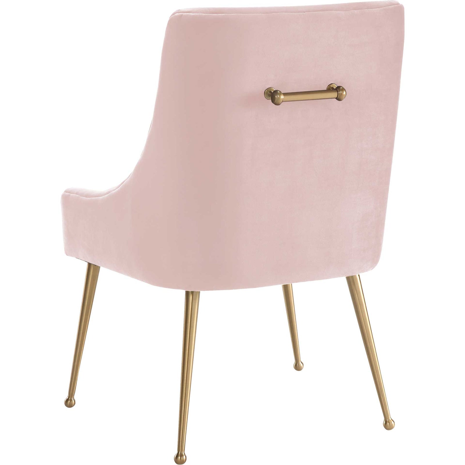 Bordeaux Velvet Side Chair Blush
