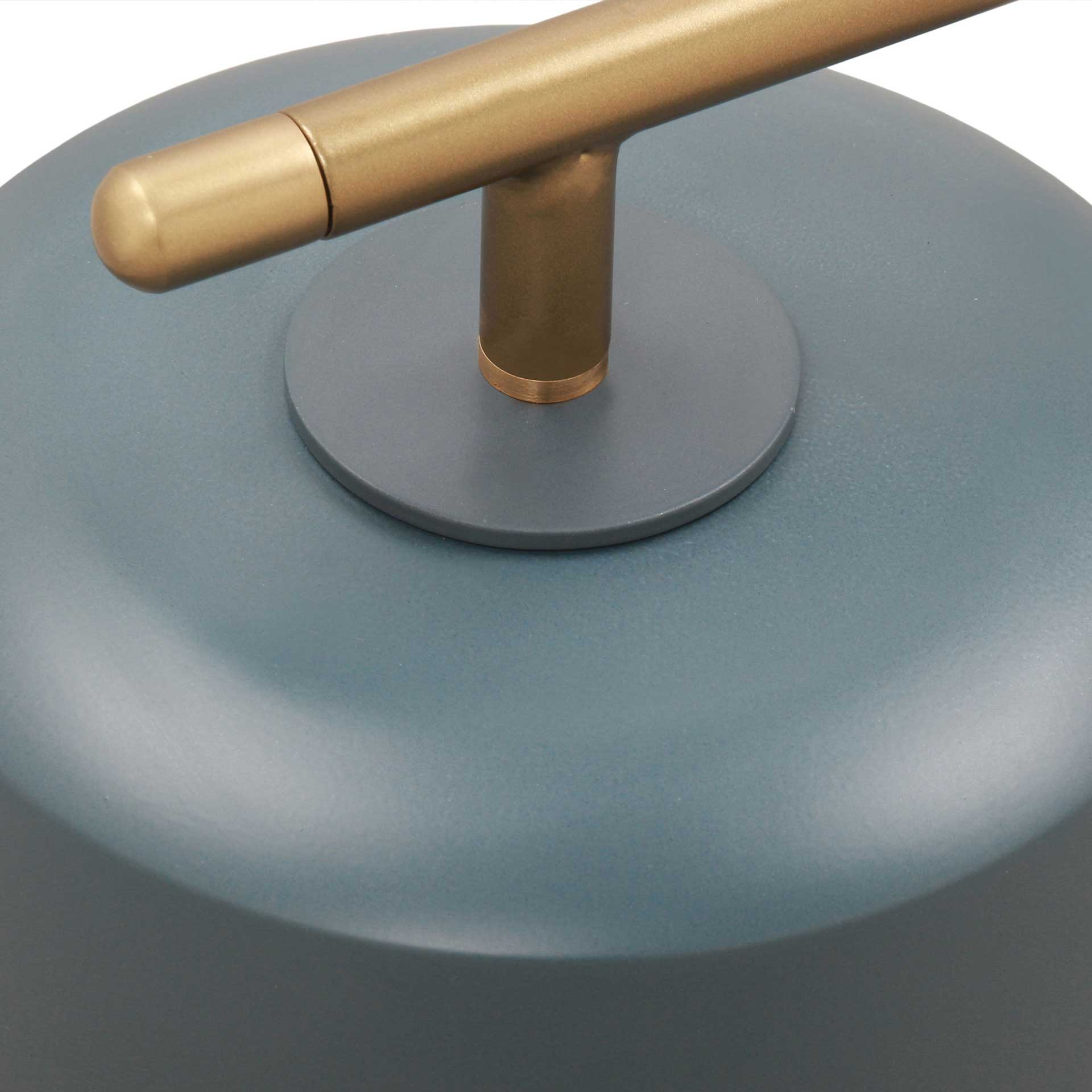Barlett Marble Base Table Lamp Antique Brass/Ocean Gray