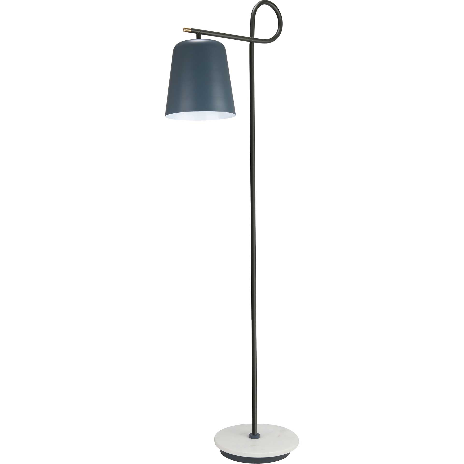 Barlett Marble Base Floor Lamp Ocean Gray/Olive