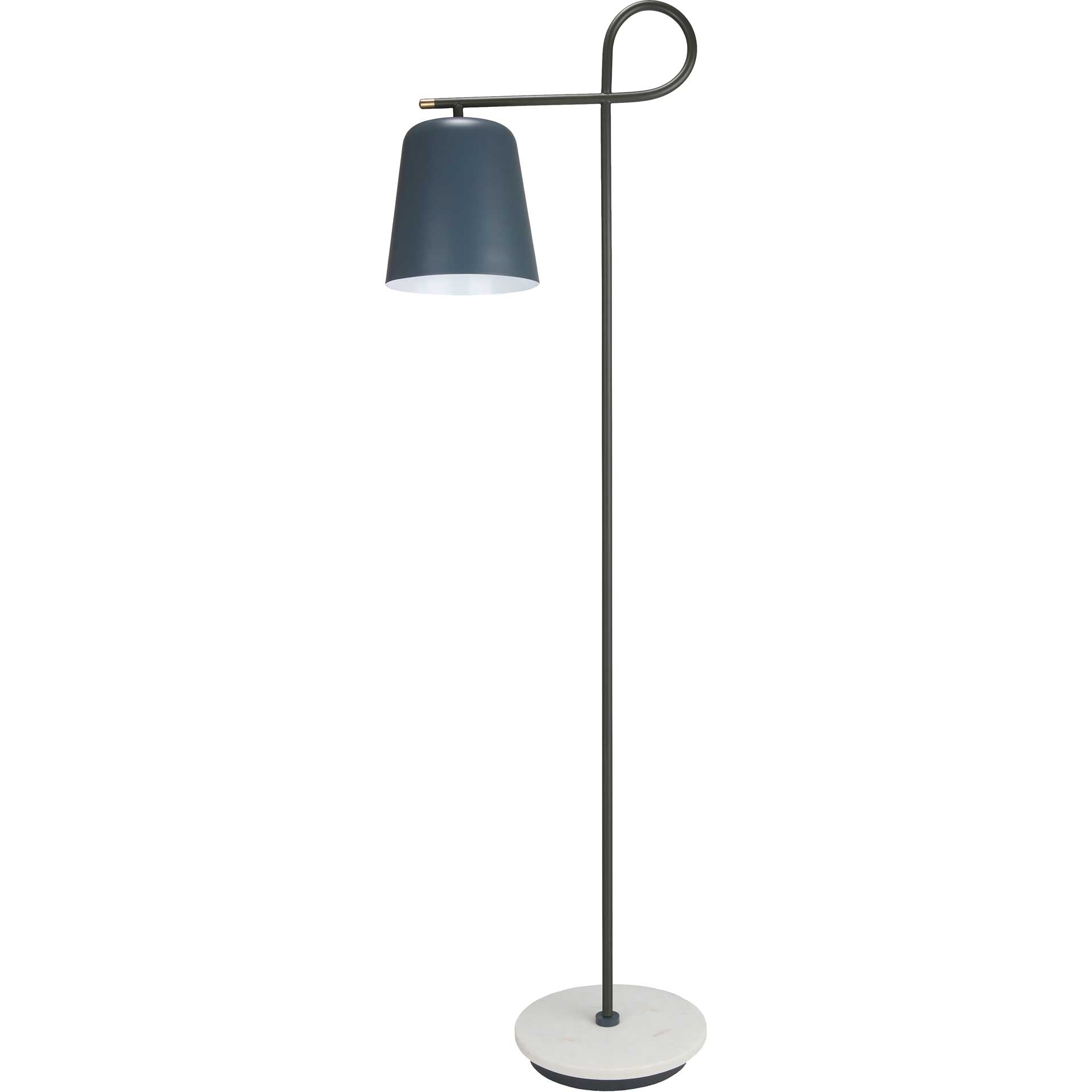 Barlett Marble Base Floor Lamp Ocean Gray/Olive