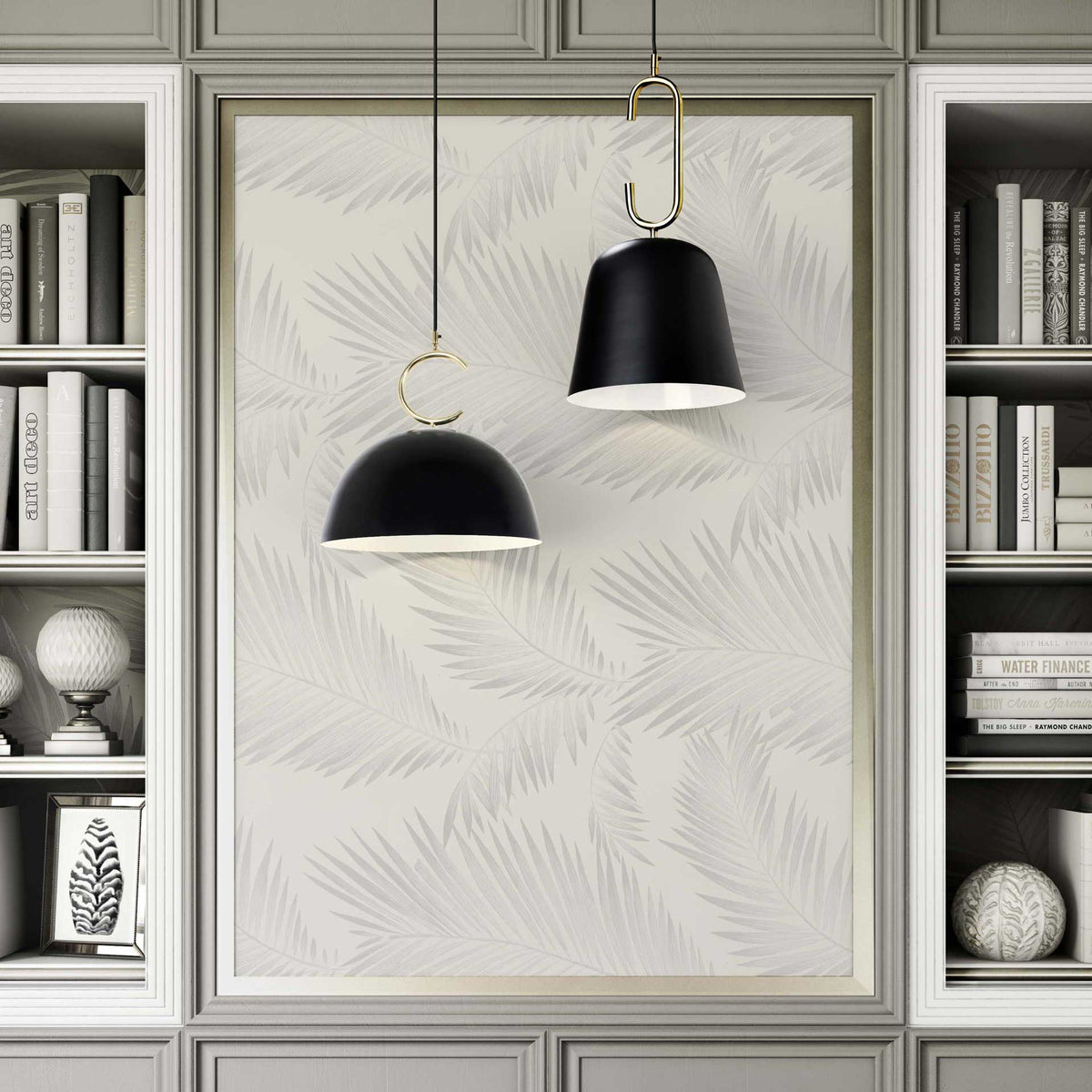 Chanel Long Pendant Black/Brass