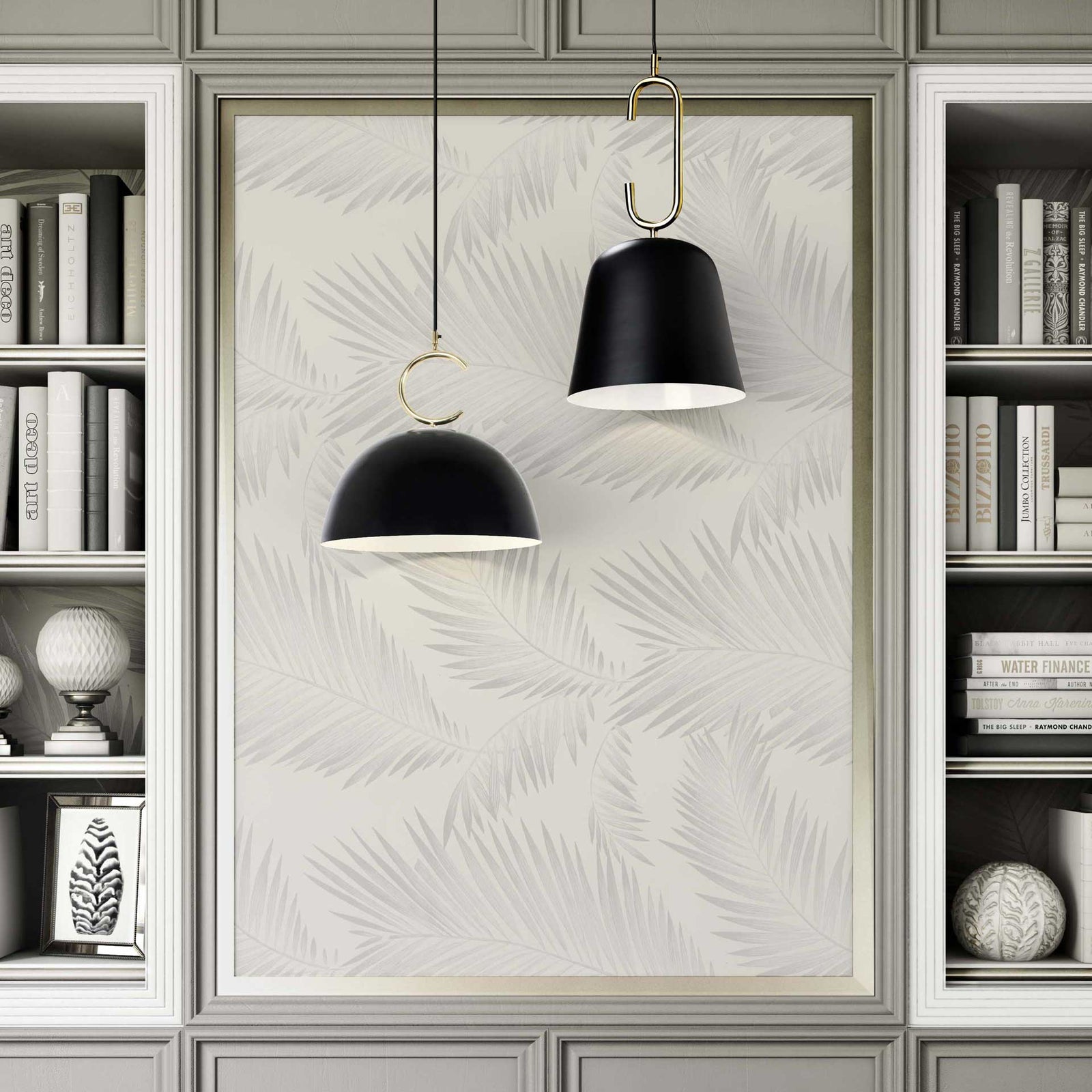 Chanel Long Pendant Black/Brass