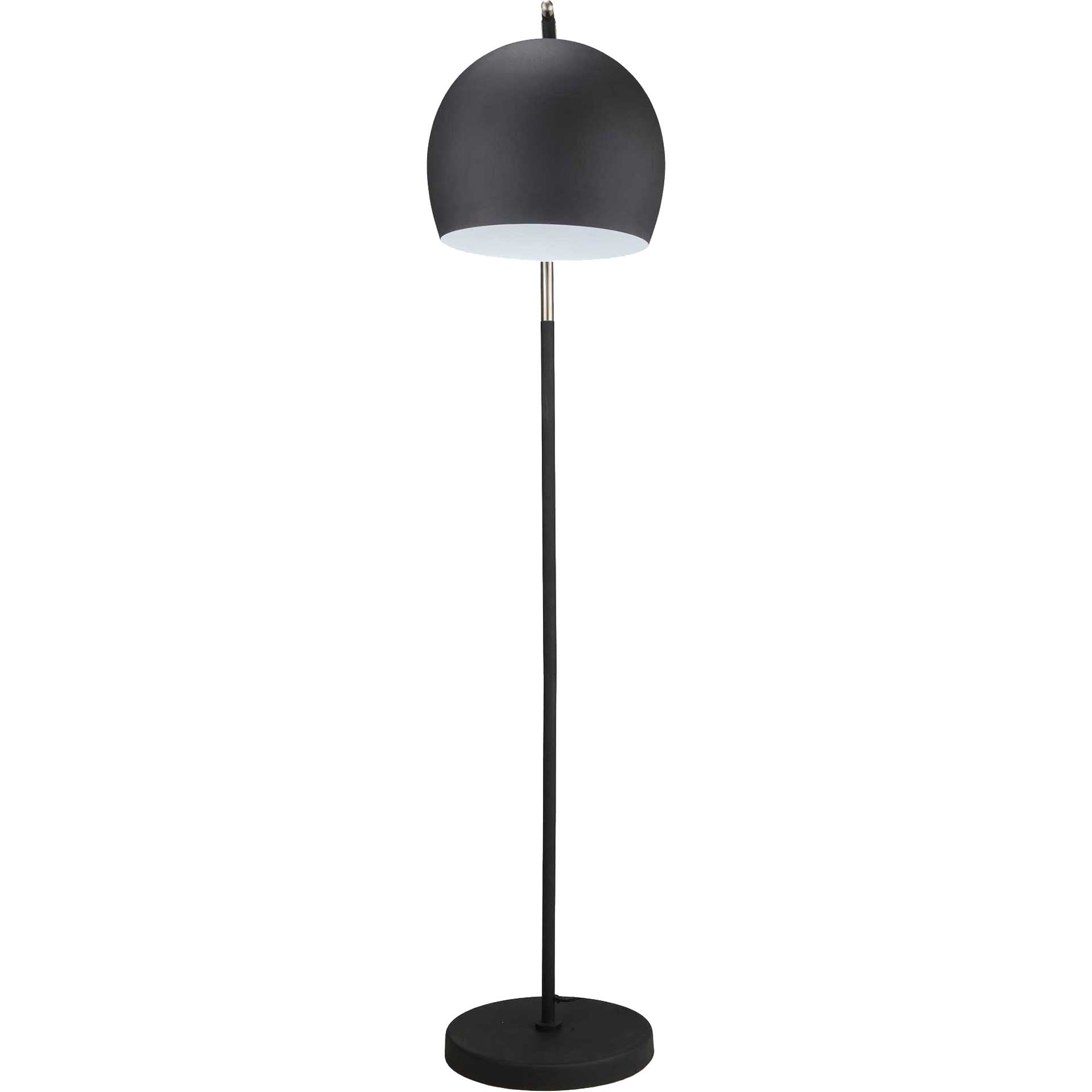 Lucius Floor Lamp Antique Silver/Black