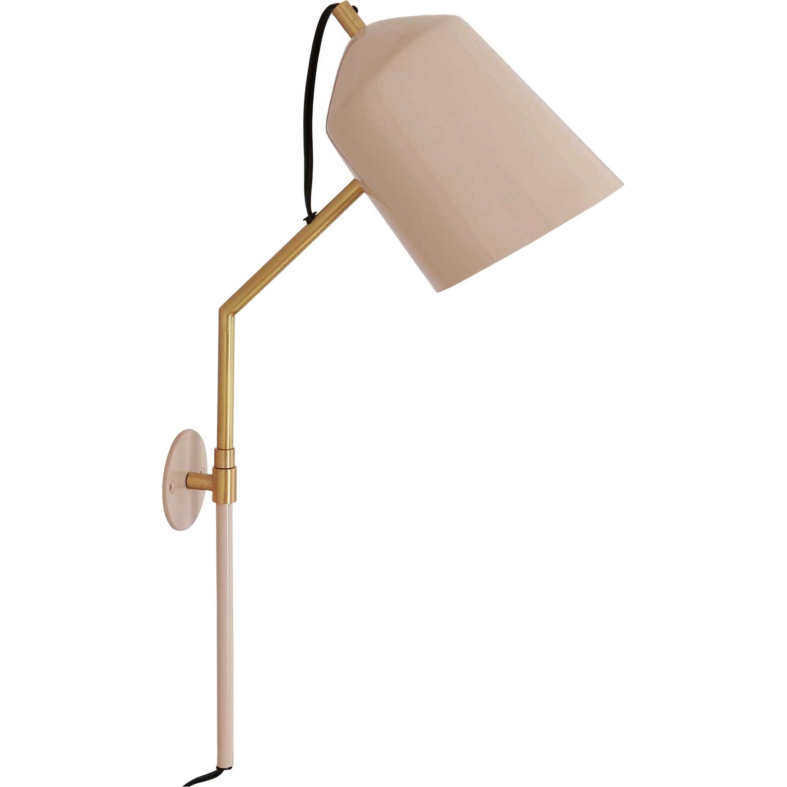 Zachary Wall Sconce Blush/Matte Brass