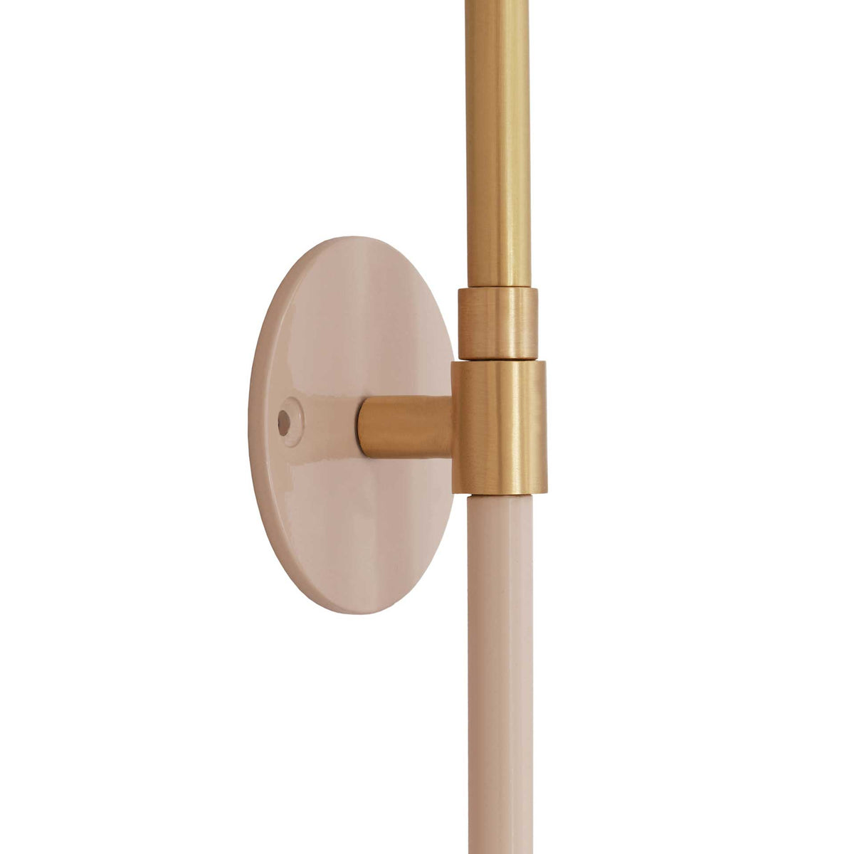 Zachary Wall Sconce Blush/Matte Brass