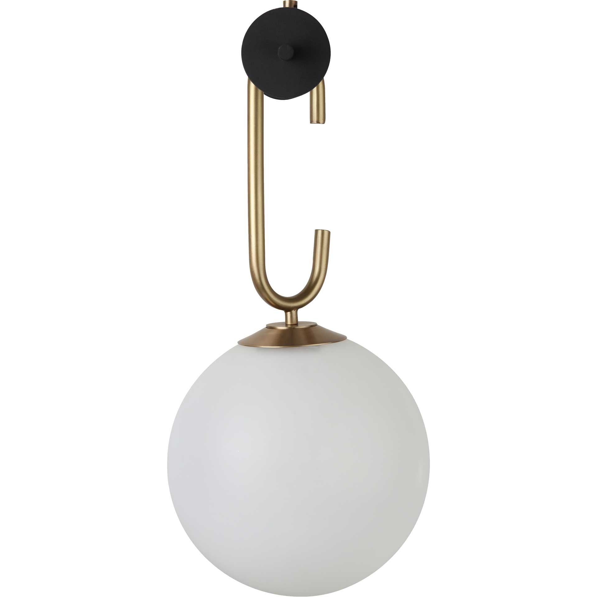 Chanel Wall Sconce Black/Brass/Frosted
