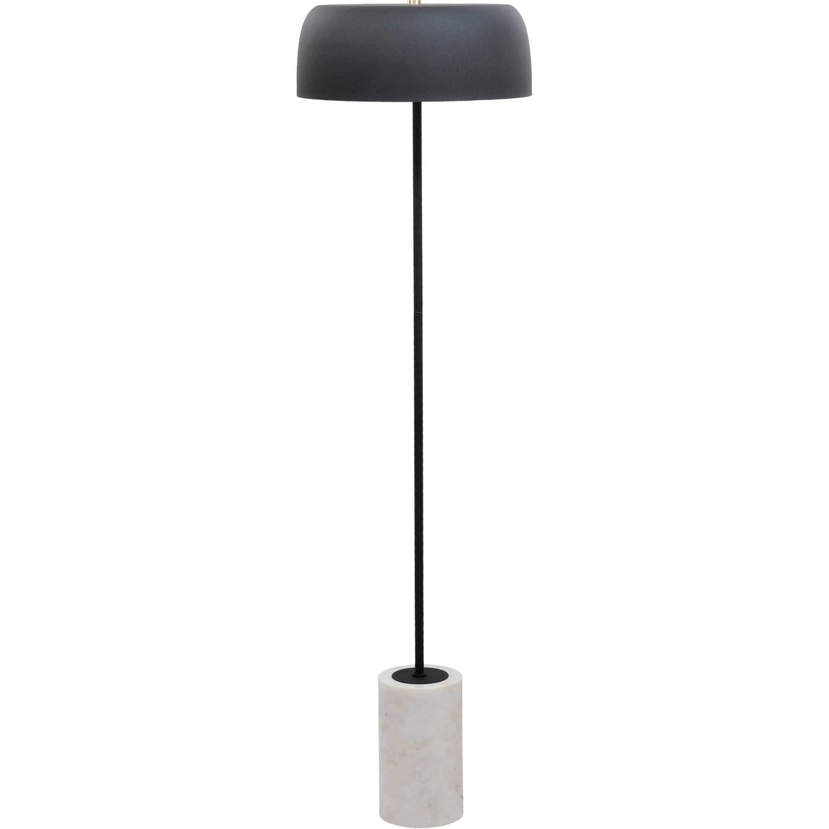 Astra Marble Base Floor Lamp Black/White Marble
