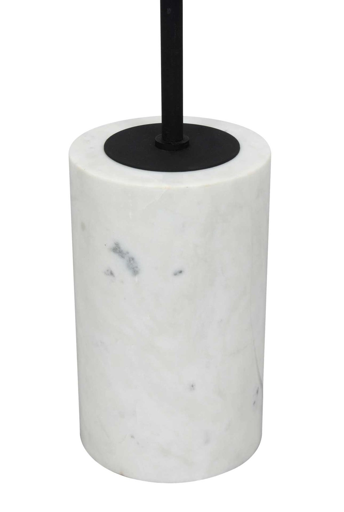 Astra Marble Base Floor Lamp Black/White Marble