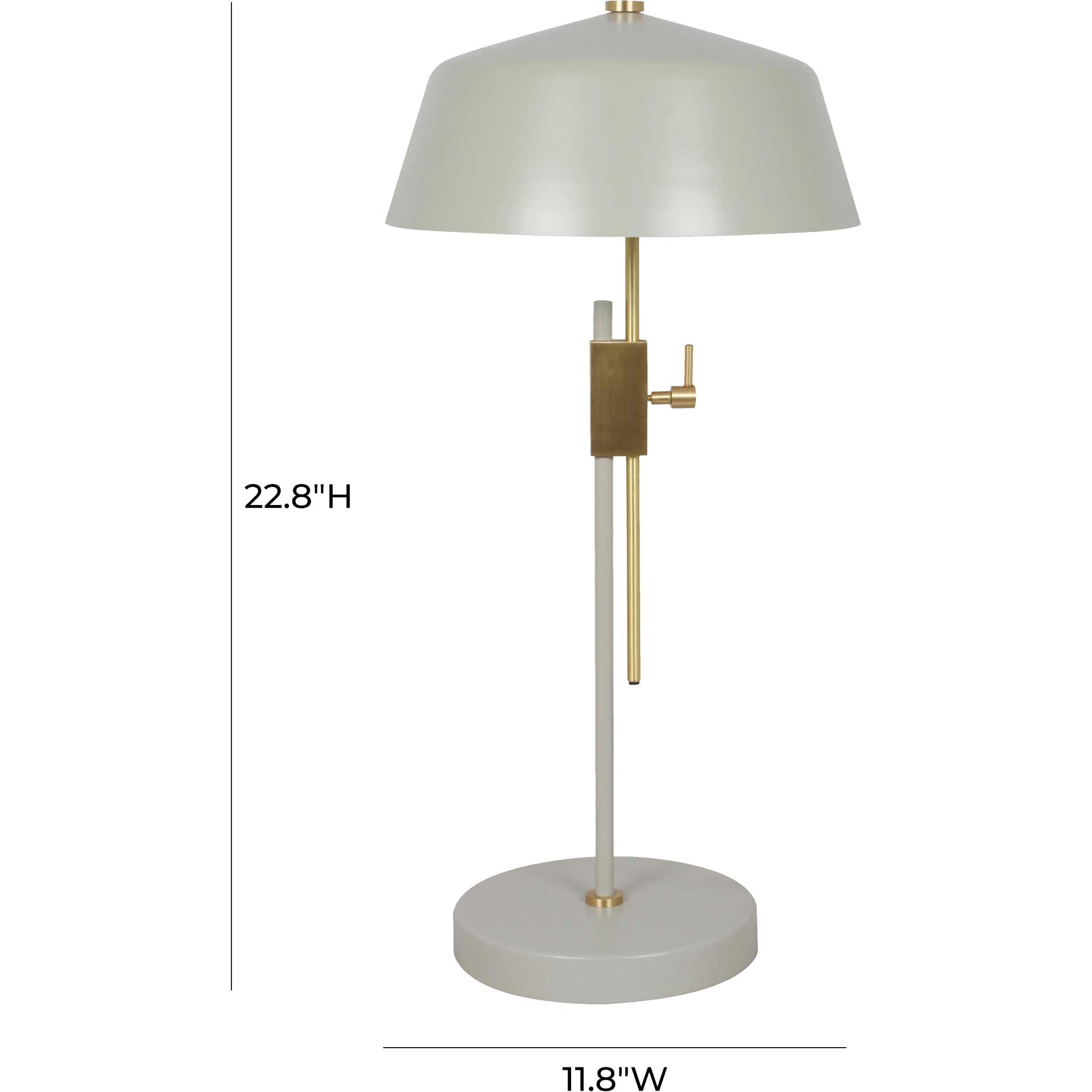 Diana Table Lamp Antique Brass/Gray