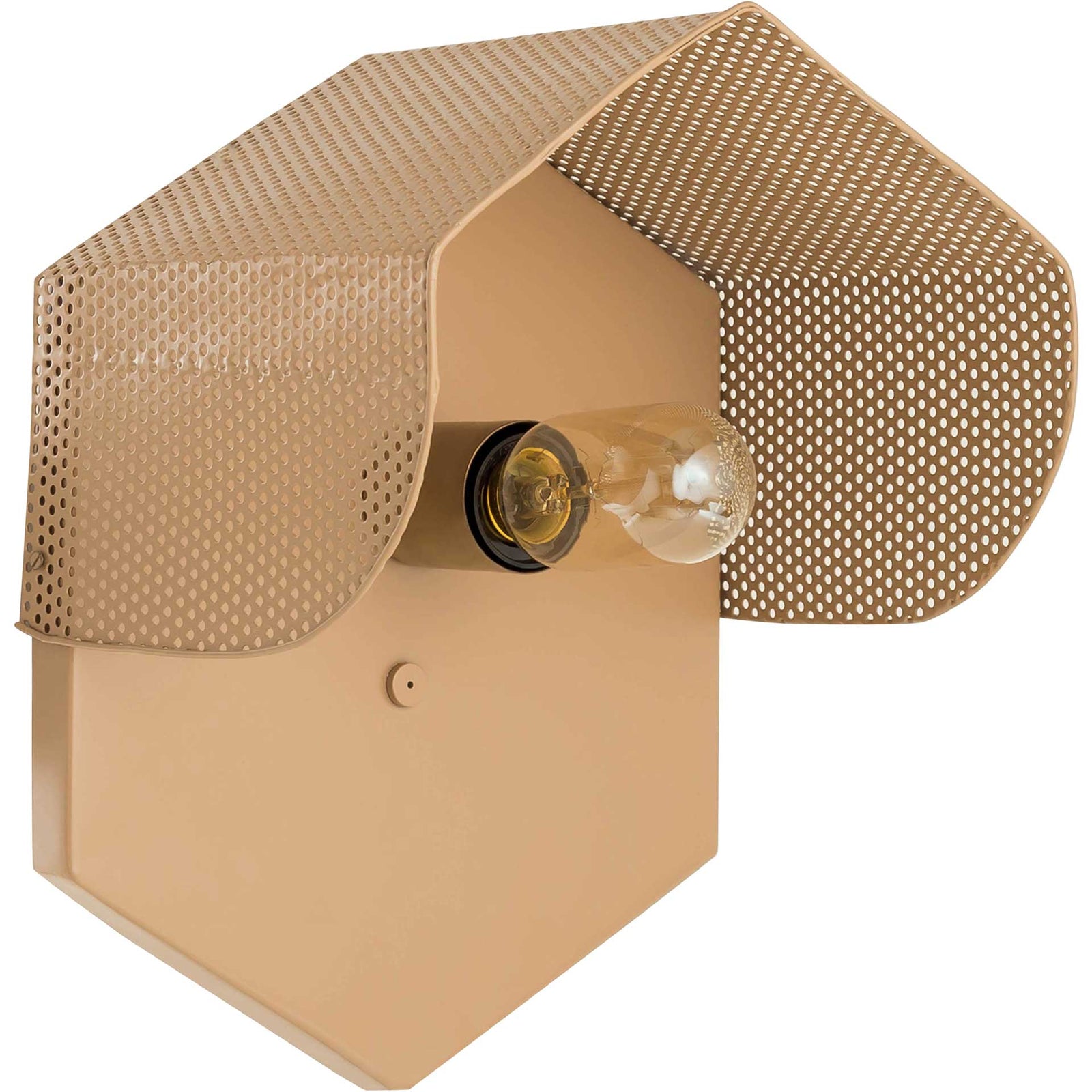 Monroe Hexagon Wall Sconce Tan